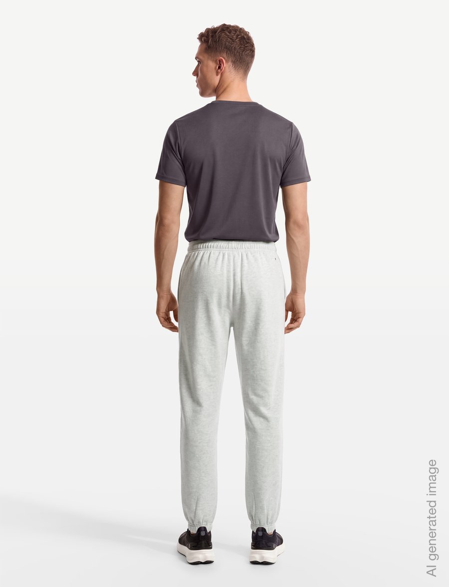 Björn Borg - BORG OVERSIZED SWEATPANTS - sweatpants - ultra light grey melange - 4