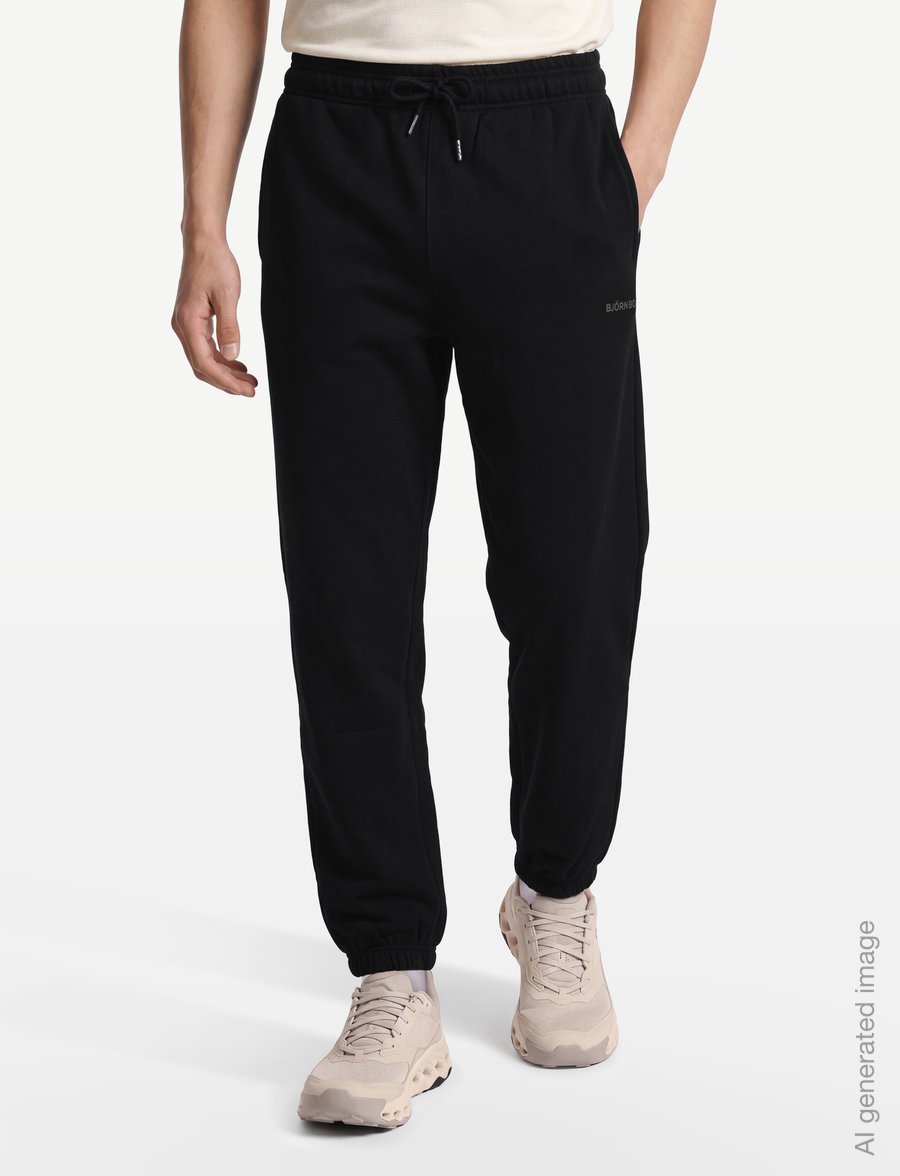 Björn Borg - BORG OVERSIZED SWEATPANTS - sweatpants - black beauty - 3