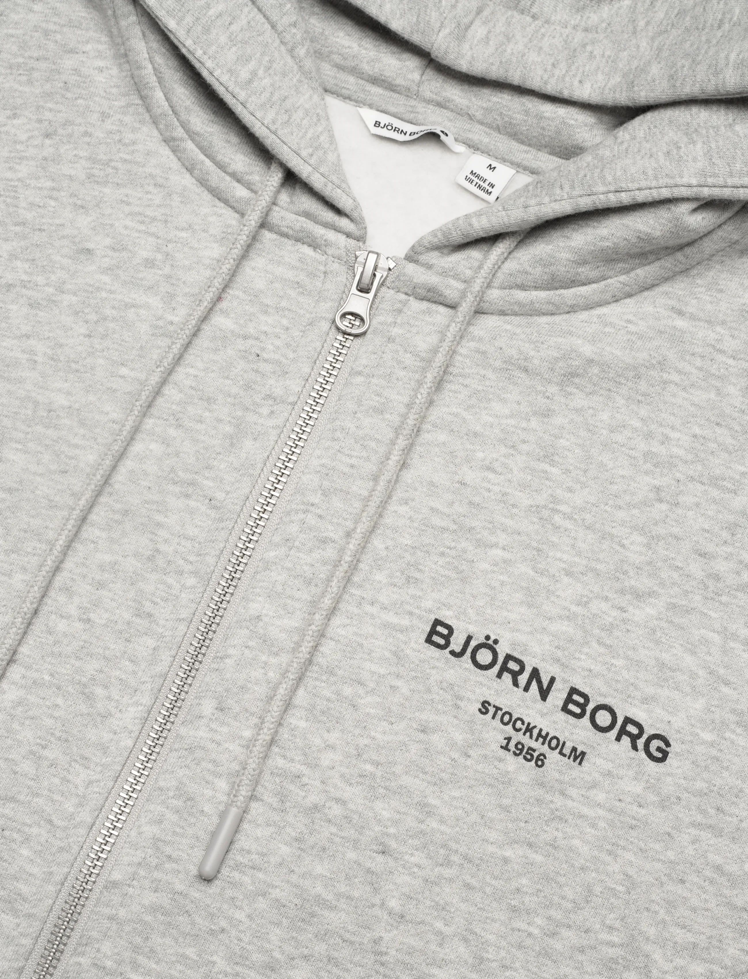 Björn Borg - BORG ESSENTIAL 1 ZIP HOODIE - overdele - light grey melange - 5