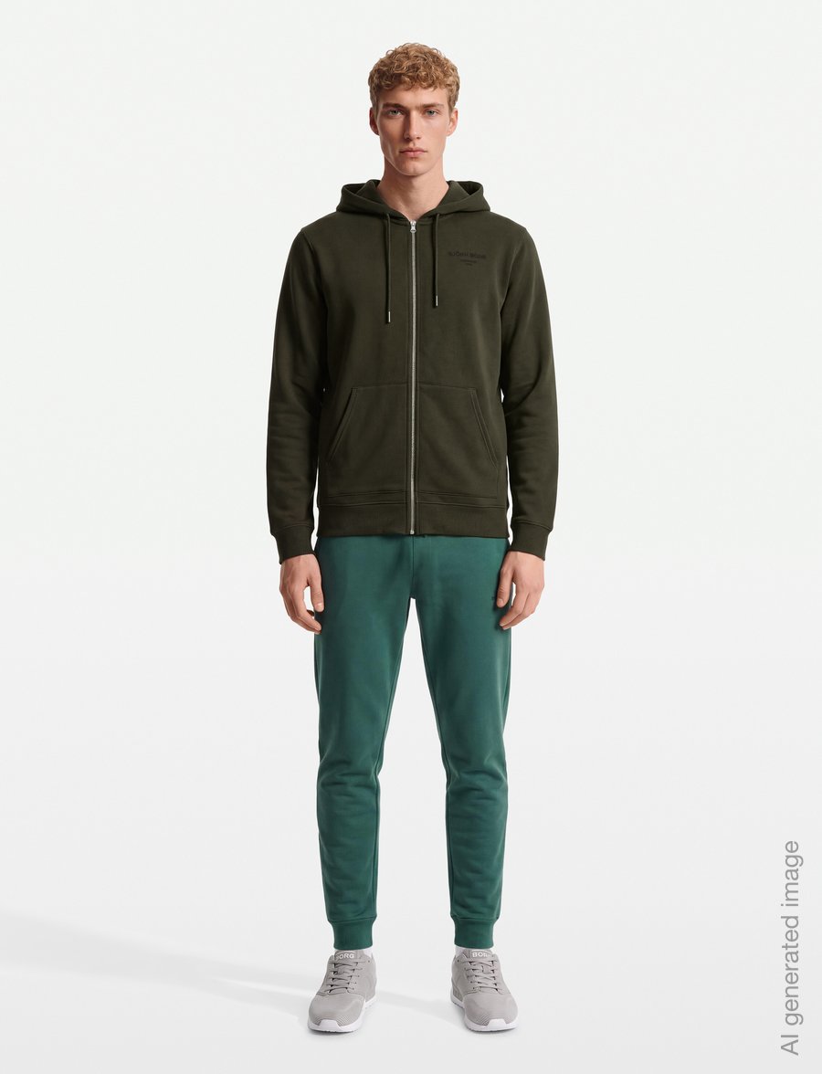 Björn Borg - BORG ESSENTIAL 1 ZIP HOODIE - overdele - rosin - 0