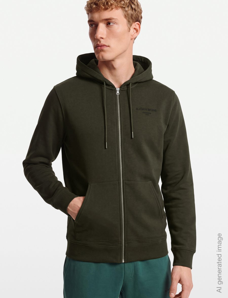 Björn Borg - BORG ESSENTIAL 1 ZIP HOODIE - overdele - rosin - 3