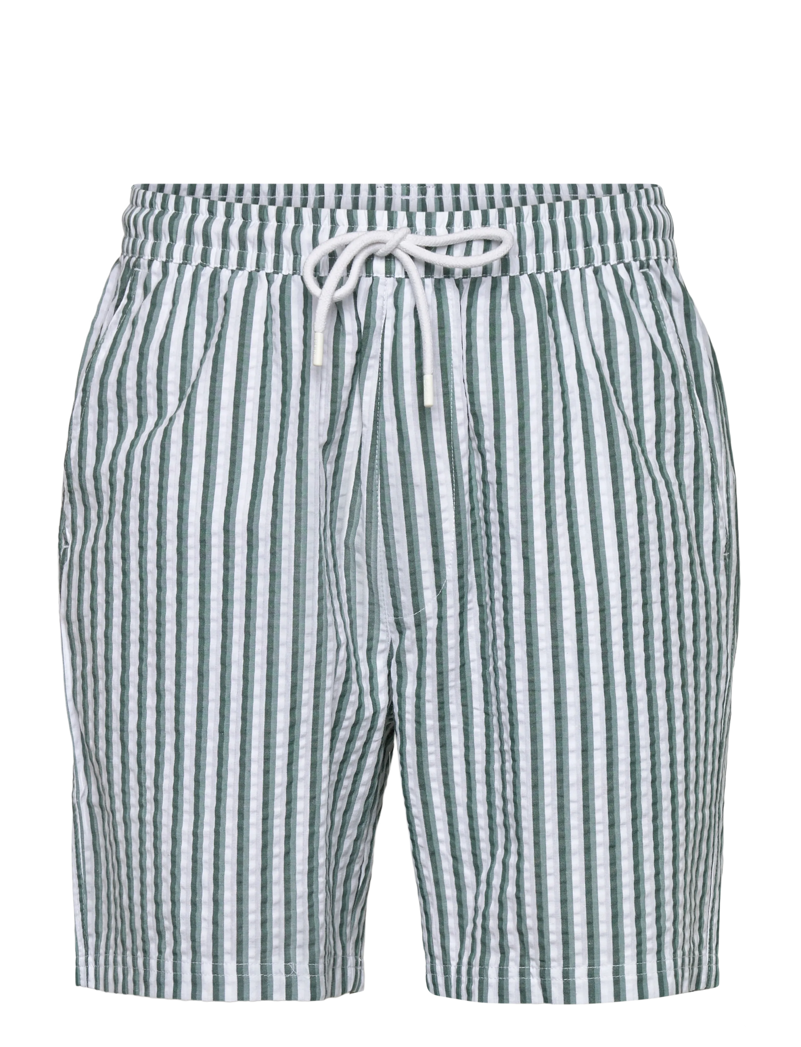 Björn Borg BORG SEERSUCKER RESORT SHORTS - Tänavastiil - BB 7 STRIPE 1 / green