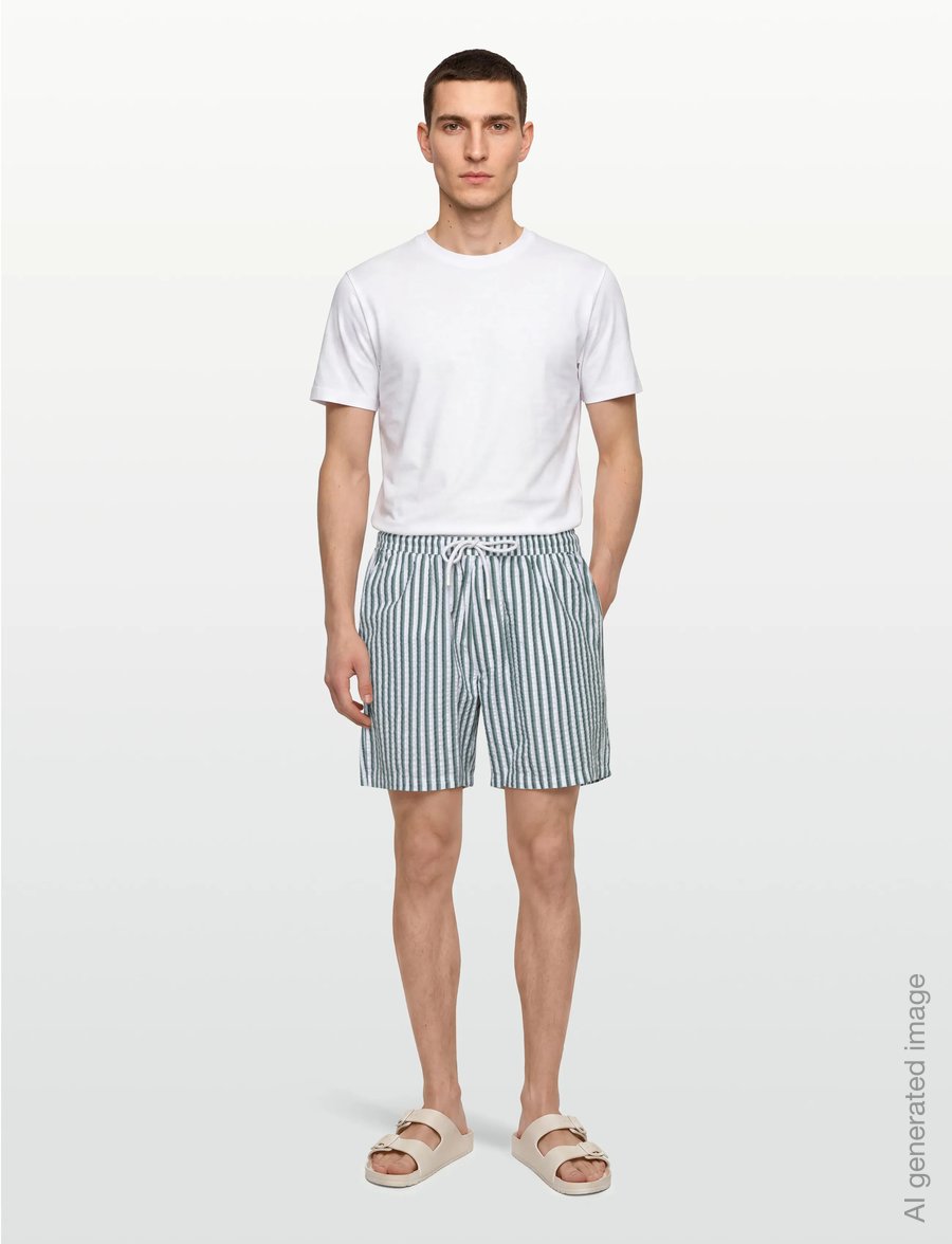 Björn Borg - BORG SEERSUCKER RESORT SHORTS - freizeitshorts - bb 7 stripe 1 - 0