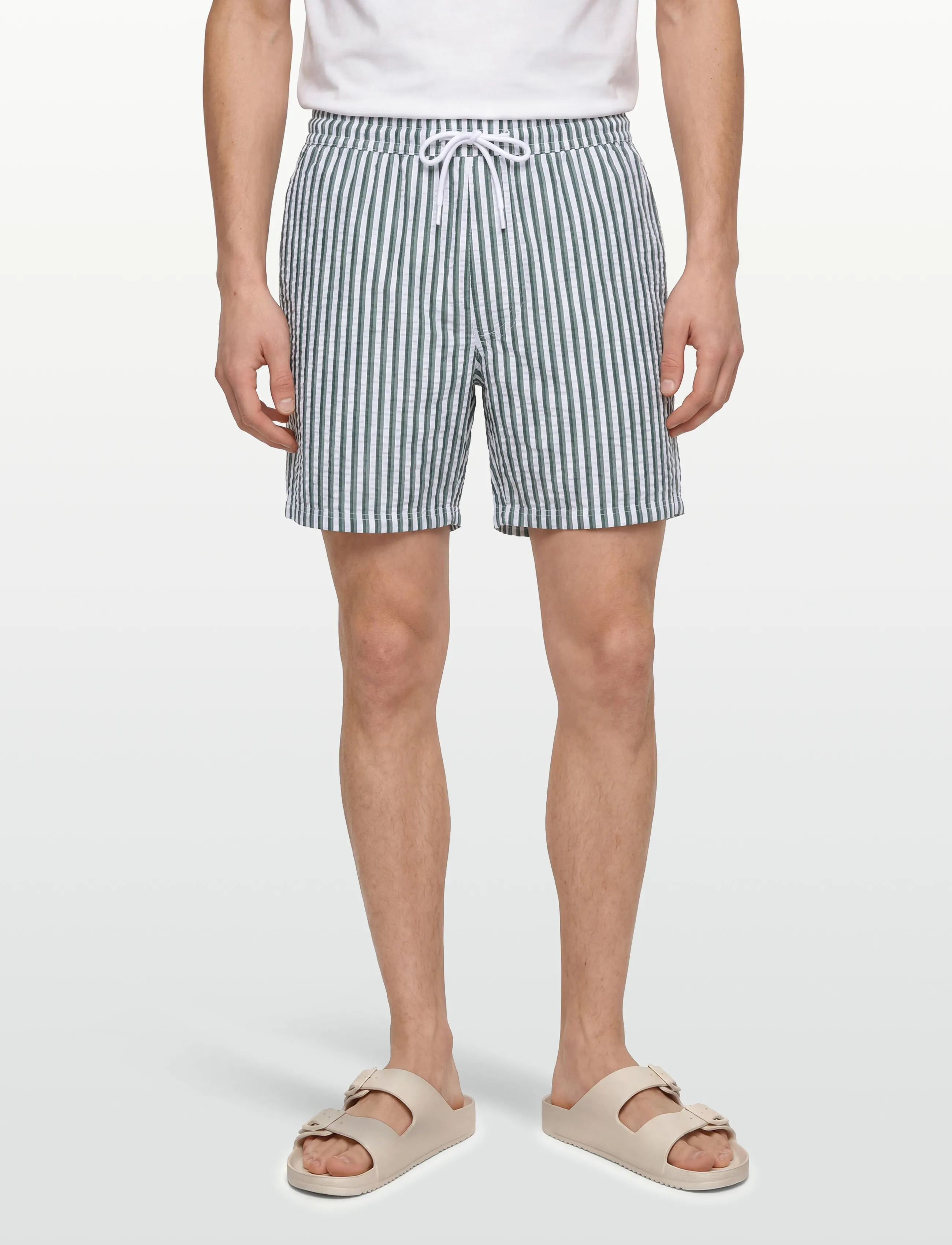 Björn Borg - BORG SEERSUCKER RESORT SHORTS - short décontracté - bb 7 stripe 1 - 3