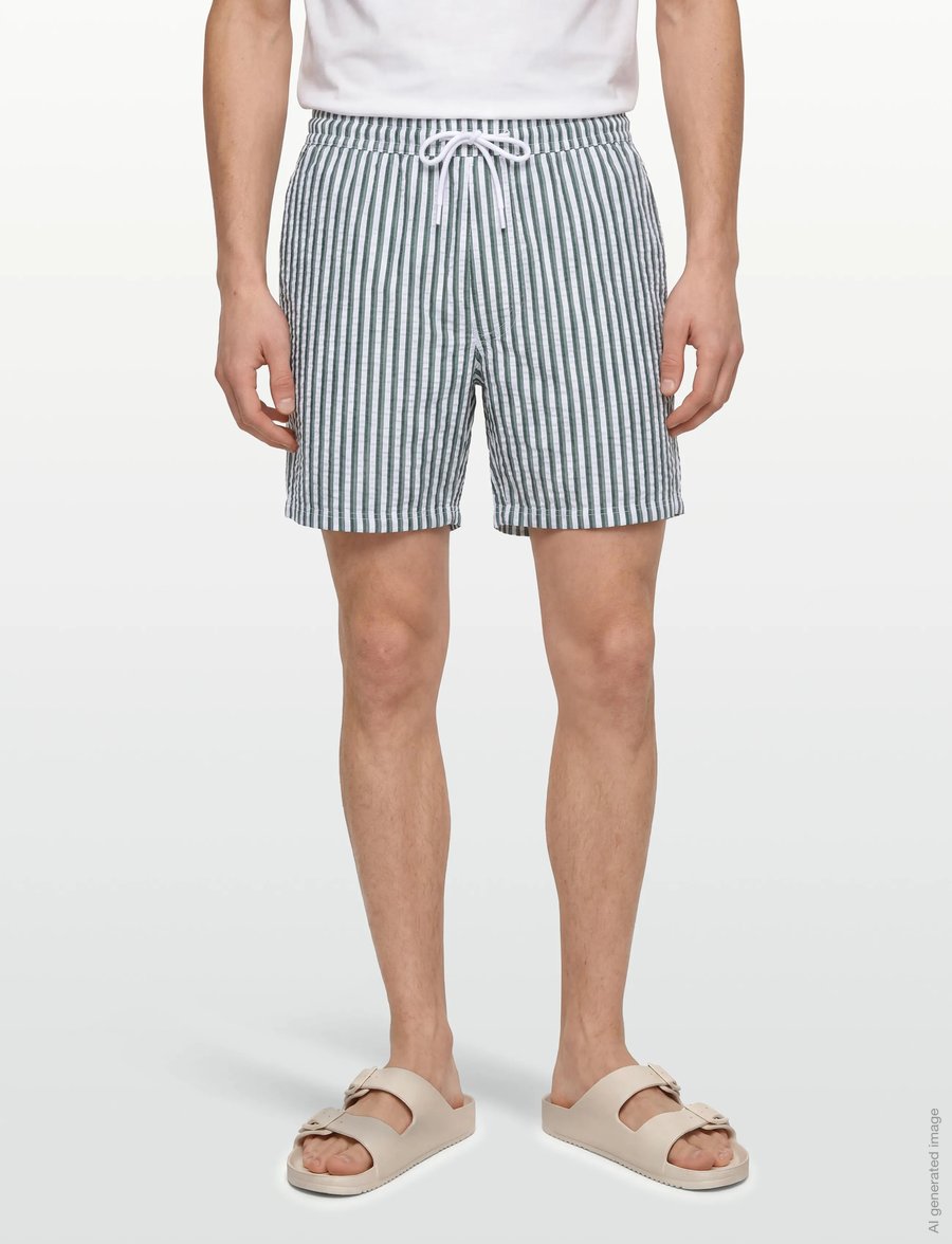 Björn Borg - BORG SEERSUCKER RESORT SHORTS - short décontracté - bb 7 stripe 1 - 3