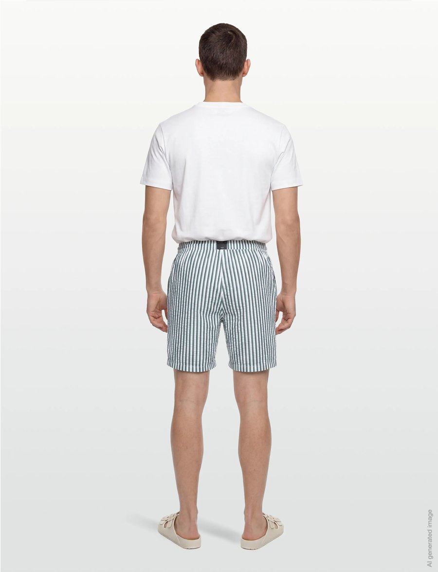 Björn Borg - BORG SEERSUCKER RESORT SHORTS - short décontracté - bb 7 stripe 1 - 4