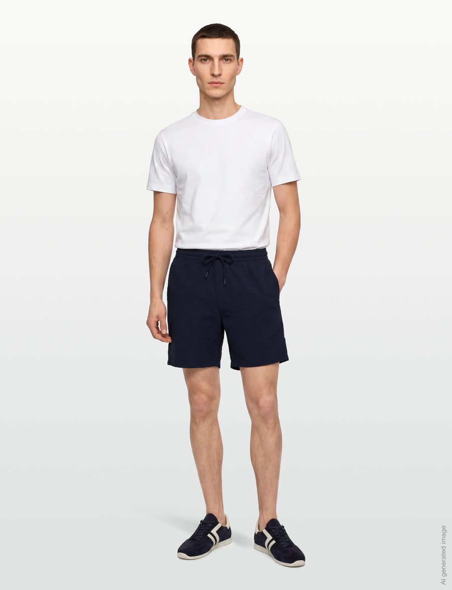 Björn Borg - BORG SEERSUCKER RESORT SHORTS - short décontracté - night sky - 0