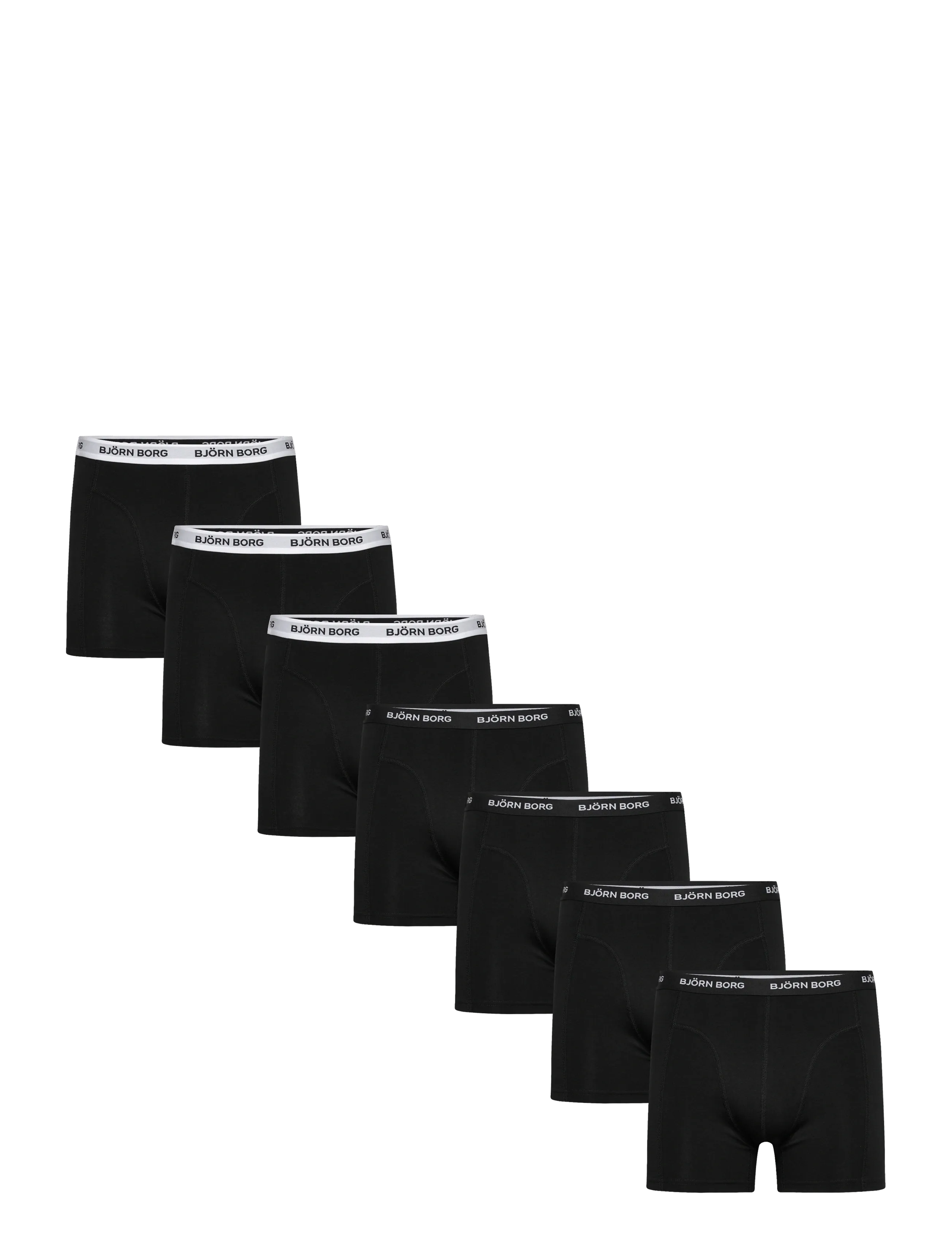Björn Borg COTTON STRETCH BOXER 7p - Neuheiten - MULTIPACK 2 / black
