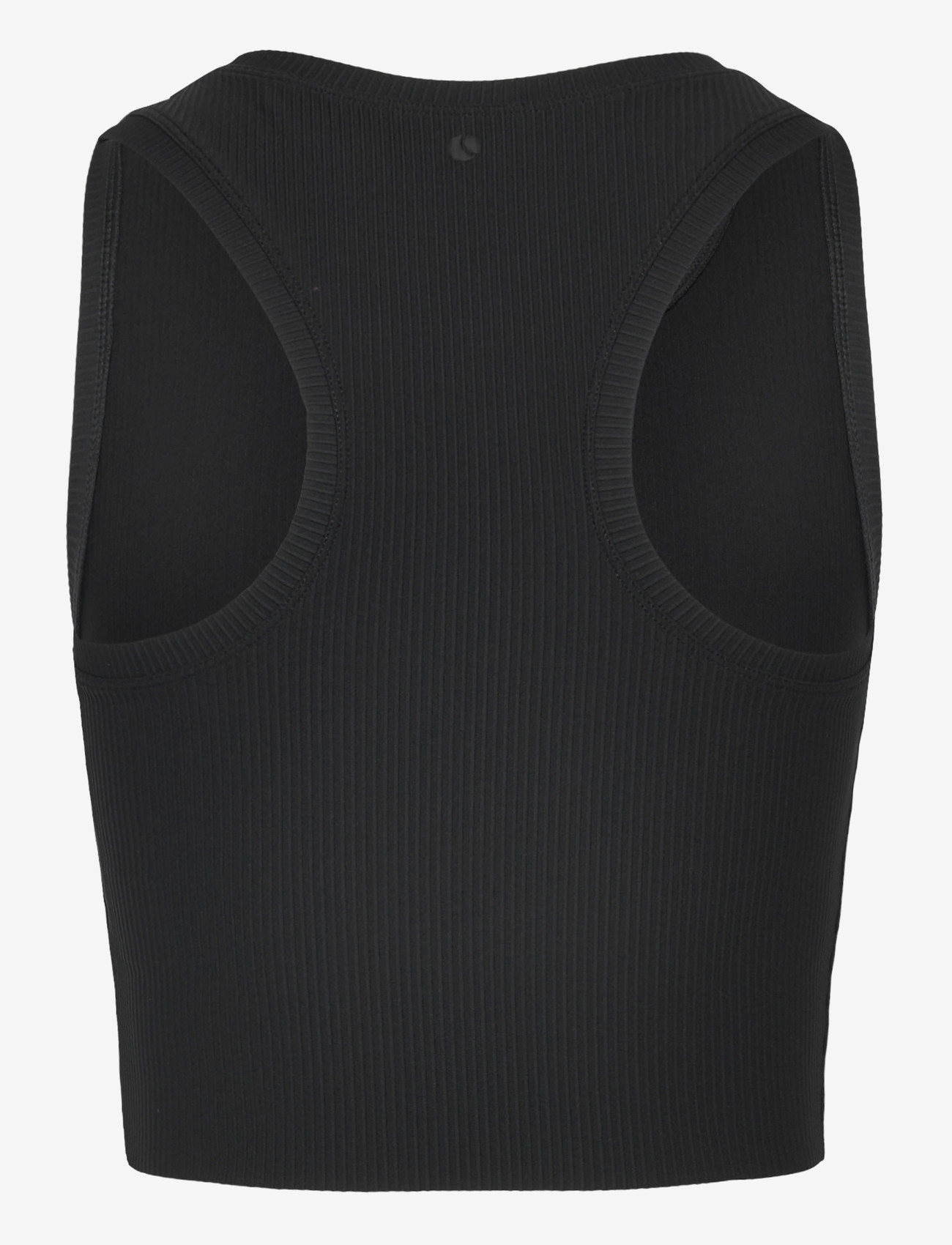 Björn Borg - STUDIO RIBBED CROPPED TANK TOP - crop-tops - black beauty - 1