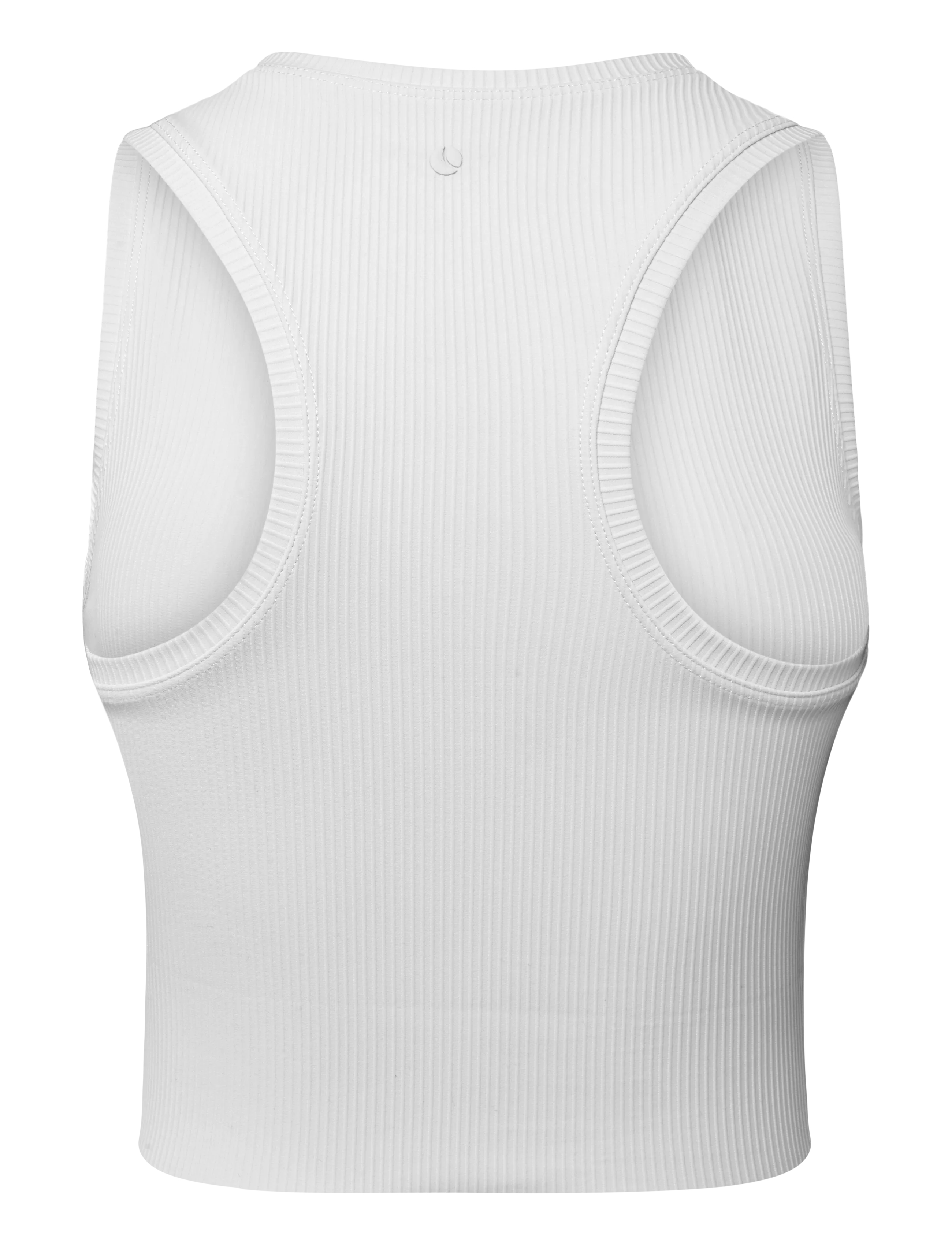 Björn Borg - STUDIO RIBBED CROPPED TANK TOP - crop-tops - tofu - 1