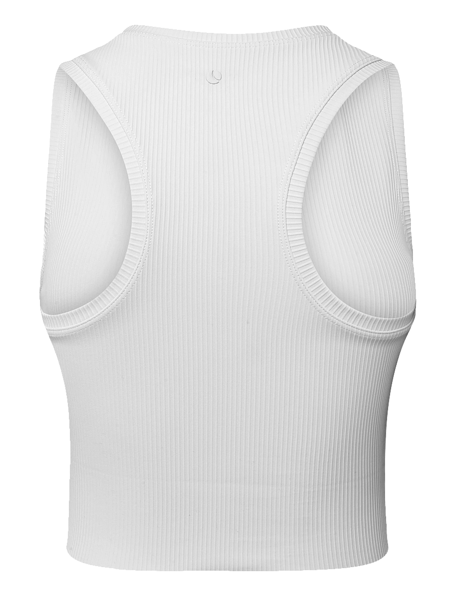 Björn Borg - STUDIO RIBBED CROPPED TANK TOP - crop-tops - tofu - 1