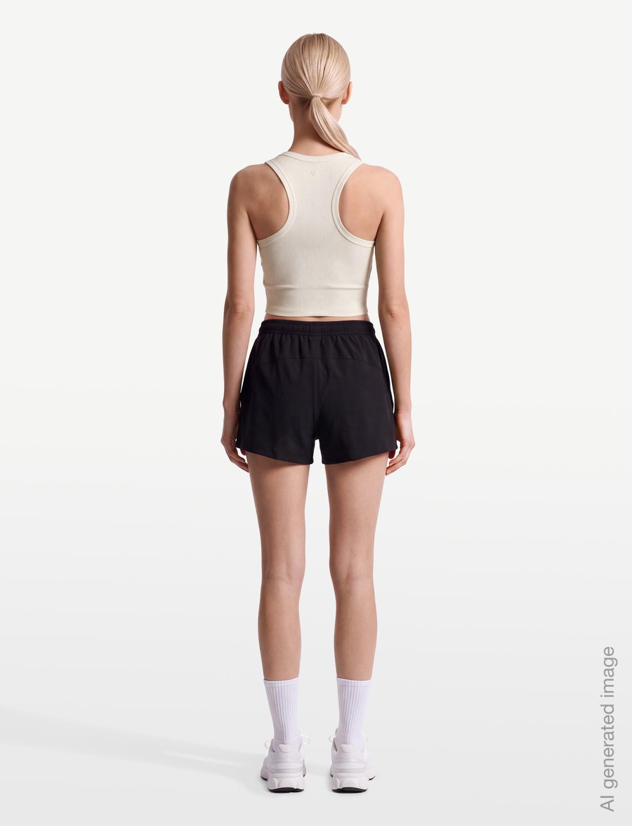 Björn Borg - STUDIO RIBBED CROPPED TANK TOP - trumpi marškinėliai - tofu - 4
