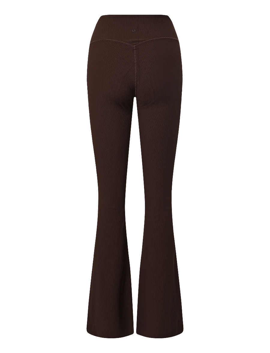 Björn Borg - STUDIO RIBBED FLARE TIGHTS REGULAR - volle länge - coffee bean - 1