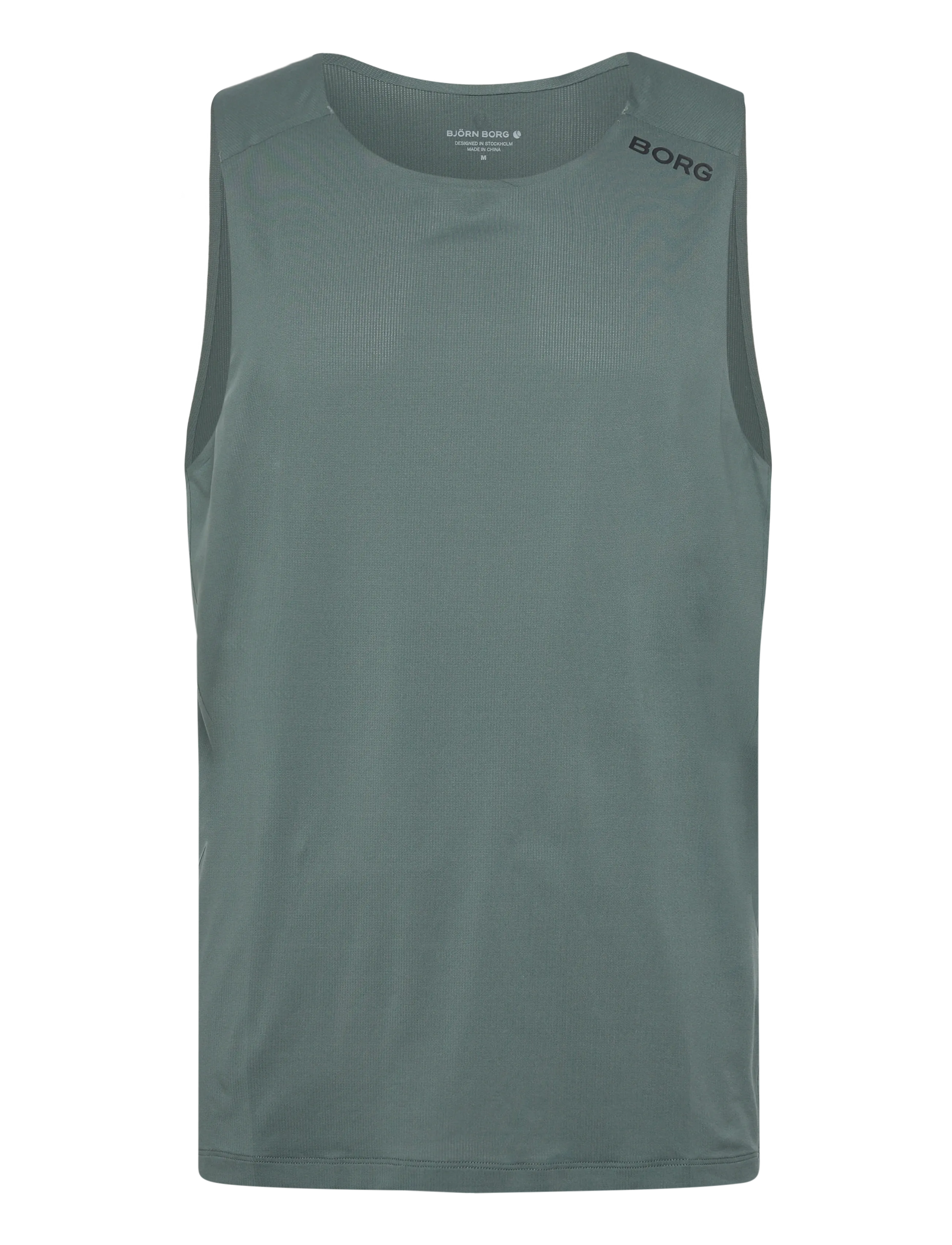 Björn Borg Feather Tank, S, Sport Oberteile, Grün - Tank Männerswear