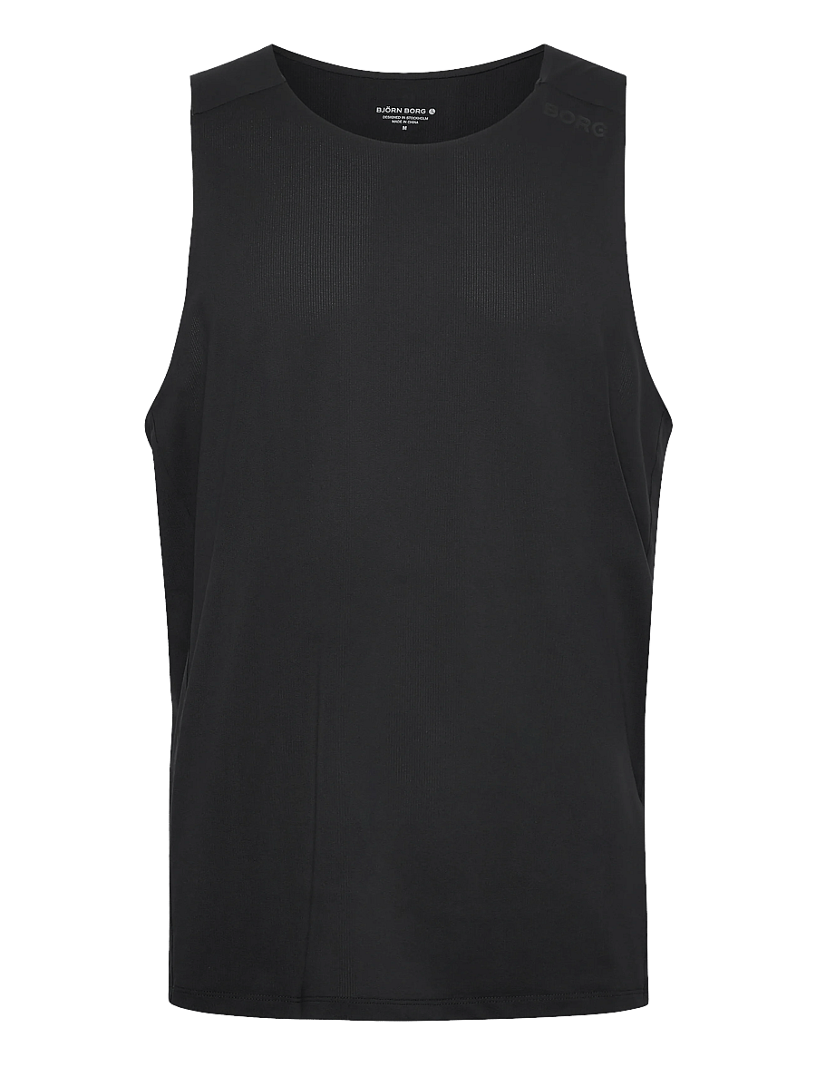 Björn Borg - BORG FEATHER TANK - toppe & t-shirts - black beauty - 0