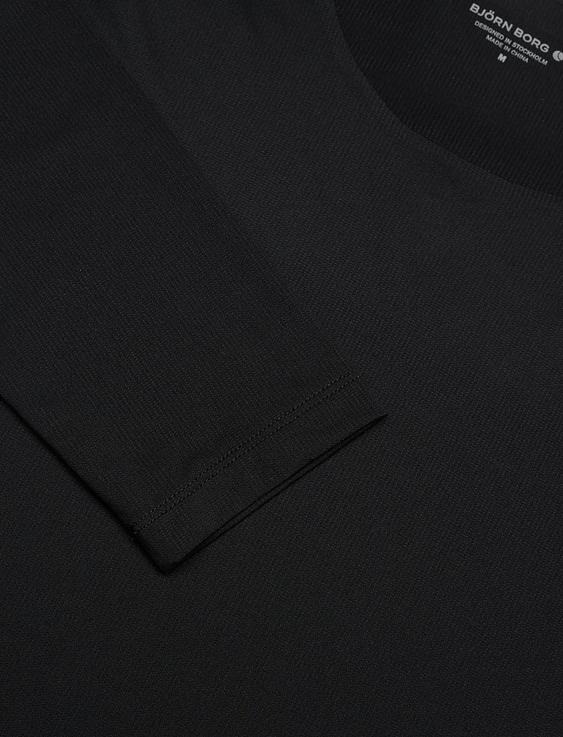 Björn Borg - BORG FEATHER LONG SLEEVE T-SHIRT - toppe & t-shirts - black beauty - 2