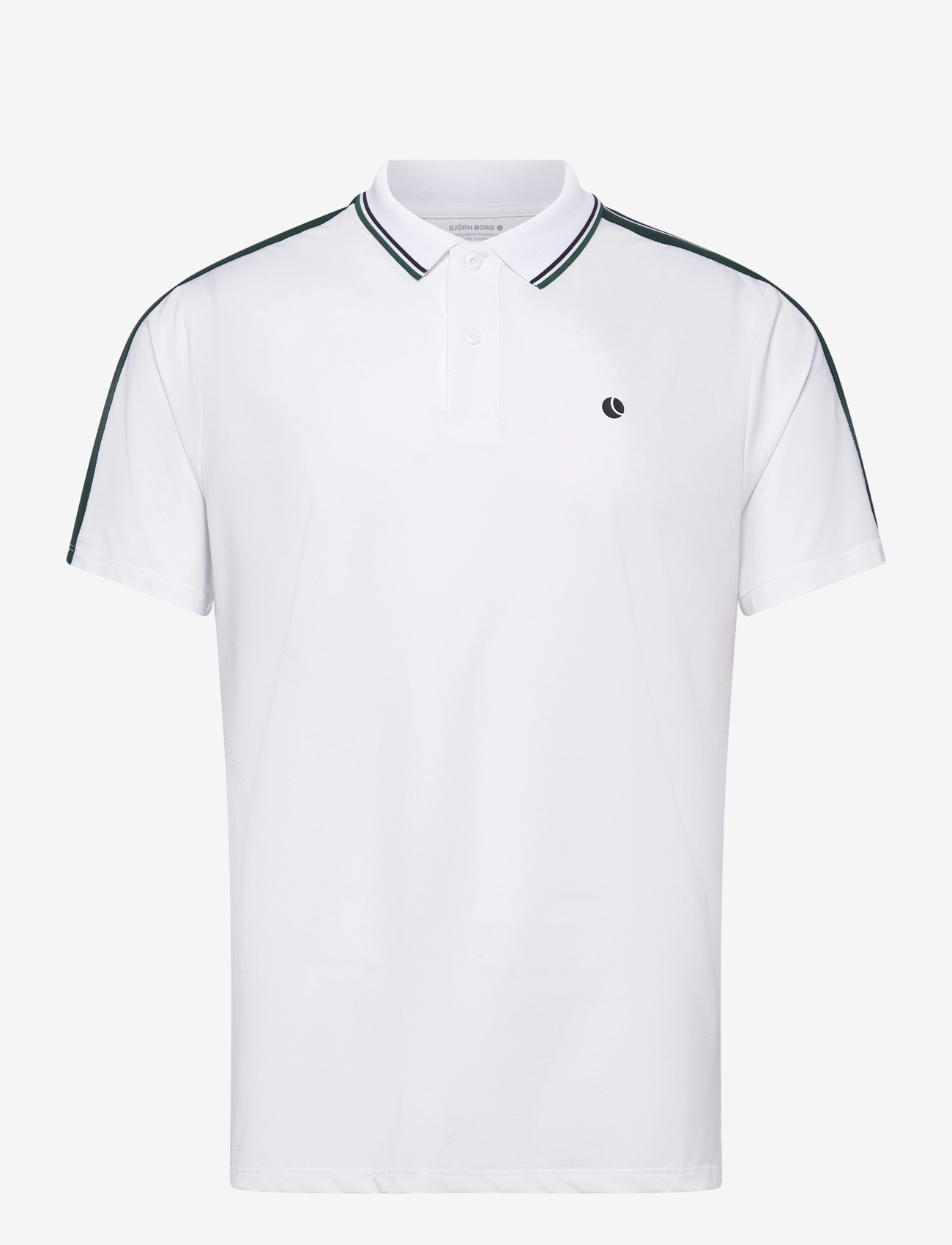 Björn Borg - ACE RETRO POLO SHIRT - oberteile & t-shirts - brilliant white - 0