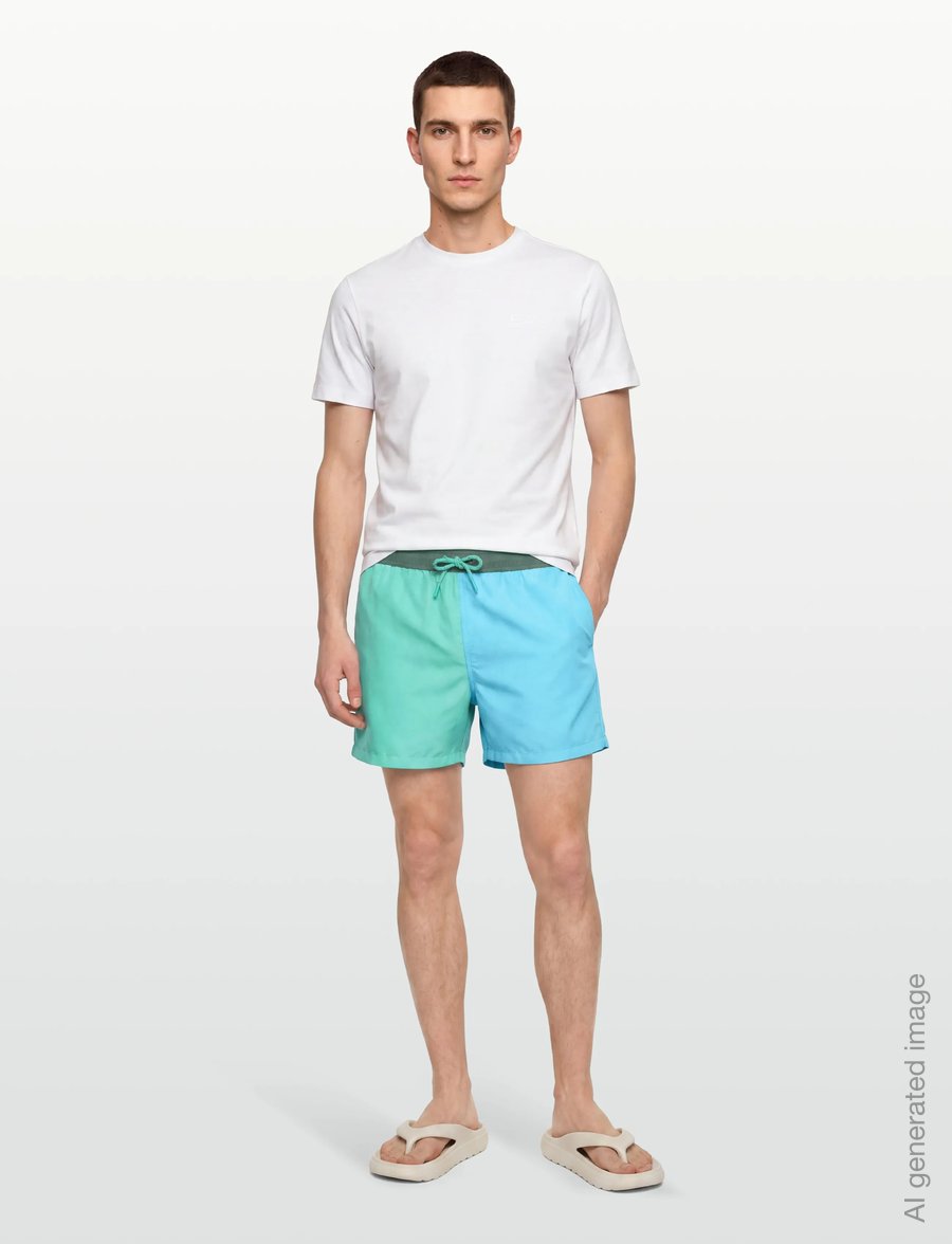Björn Borg - BORG BLOCKED SWIM SHORTS - badehose - sea blue - 0