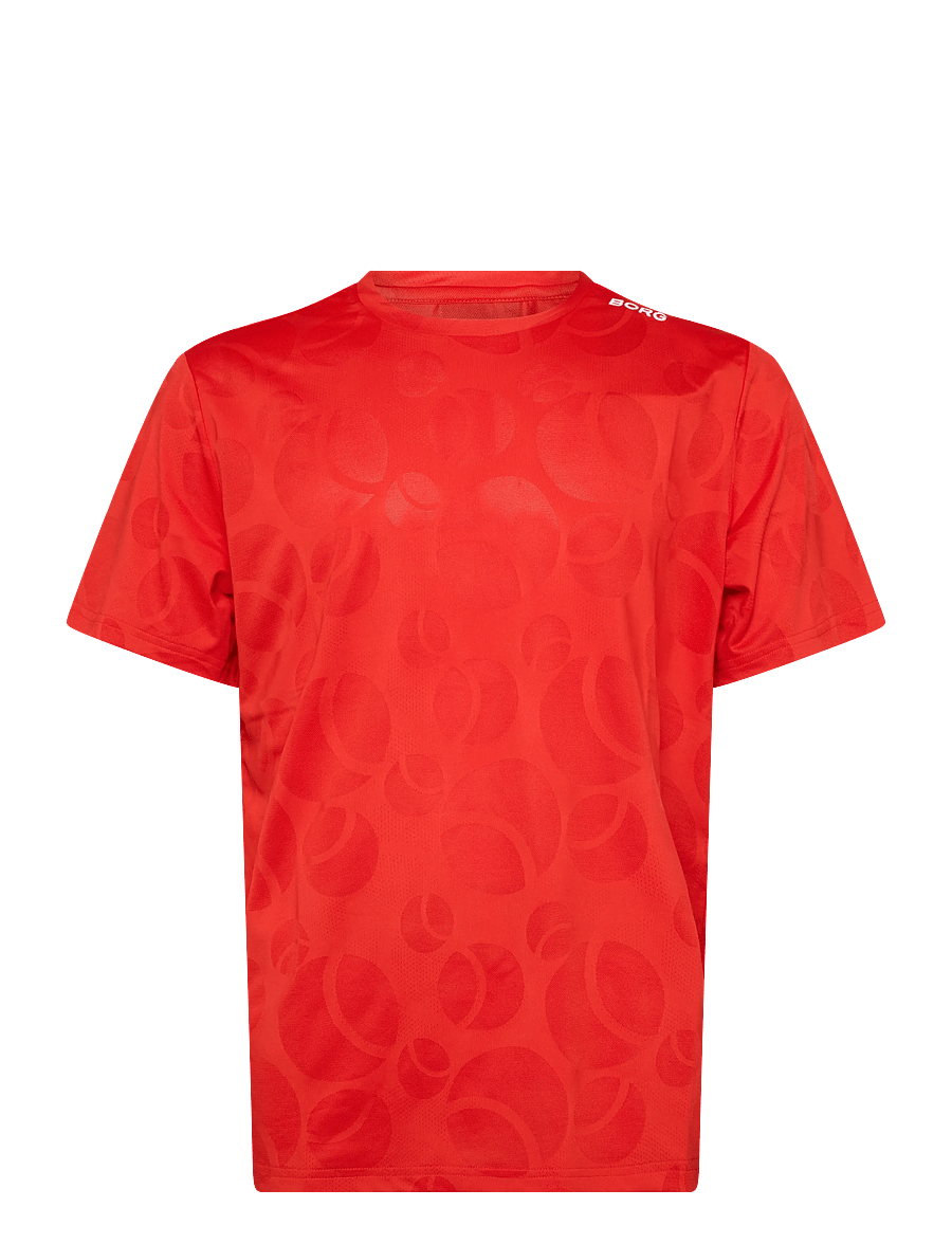 Björn Borg - ACE PERFORMANCE T-SHIRT - oberteile & t-shirts - flame scarlet - 0