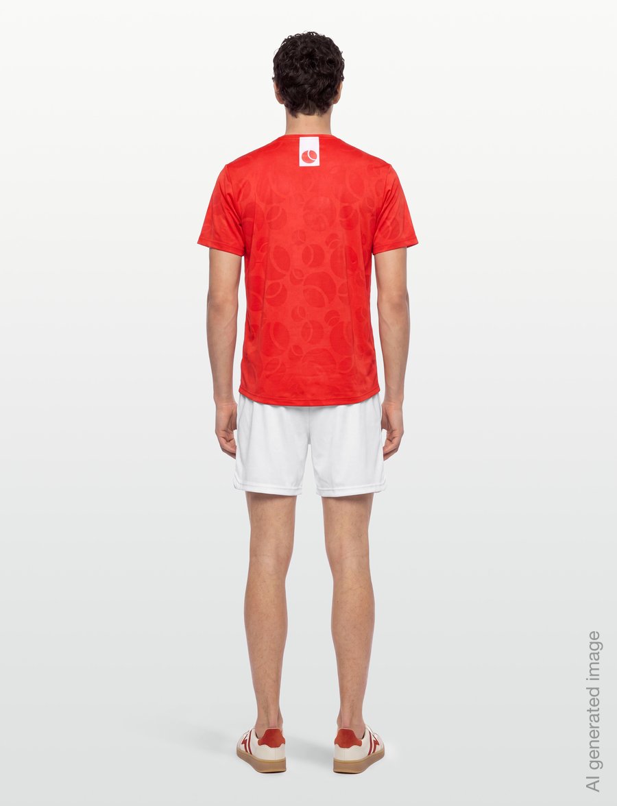 Björn Borg - ACE PERFORMANCE T-SHIRT - alussärgid ja t-särgid - flame scarlet - 4