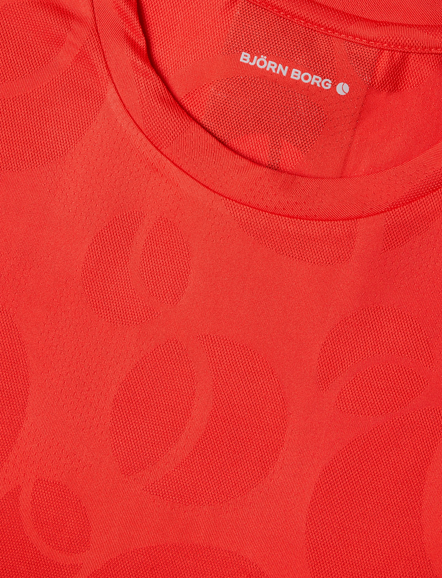 Björn Borg - ACE PERFORMANCE T-SHIRT - oberteile & t-shirts - flame scarlet - 2