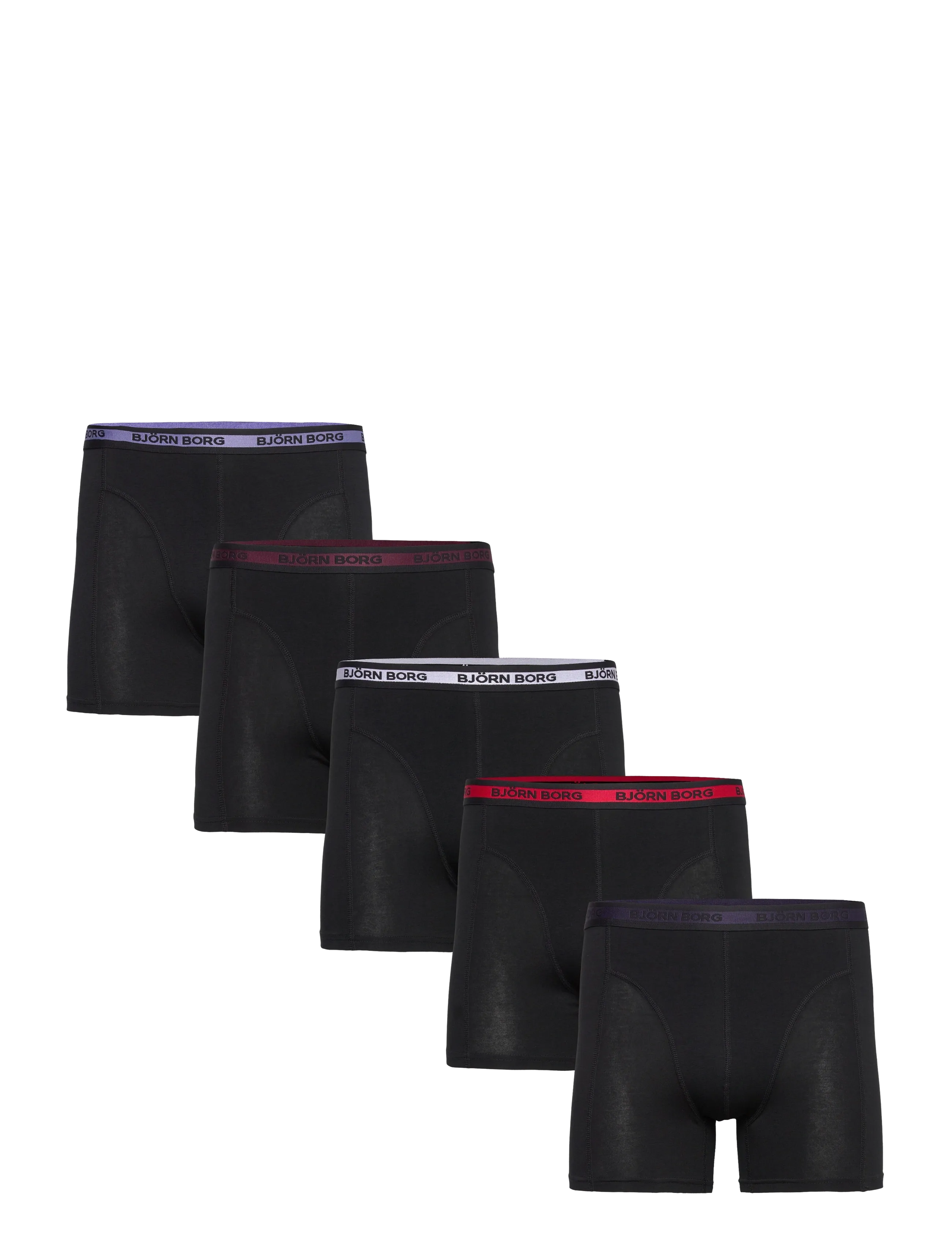Björn Borg Cotton Stretch Boxer 5P, XXL, Black, Undertøj > Boksere, Herre