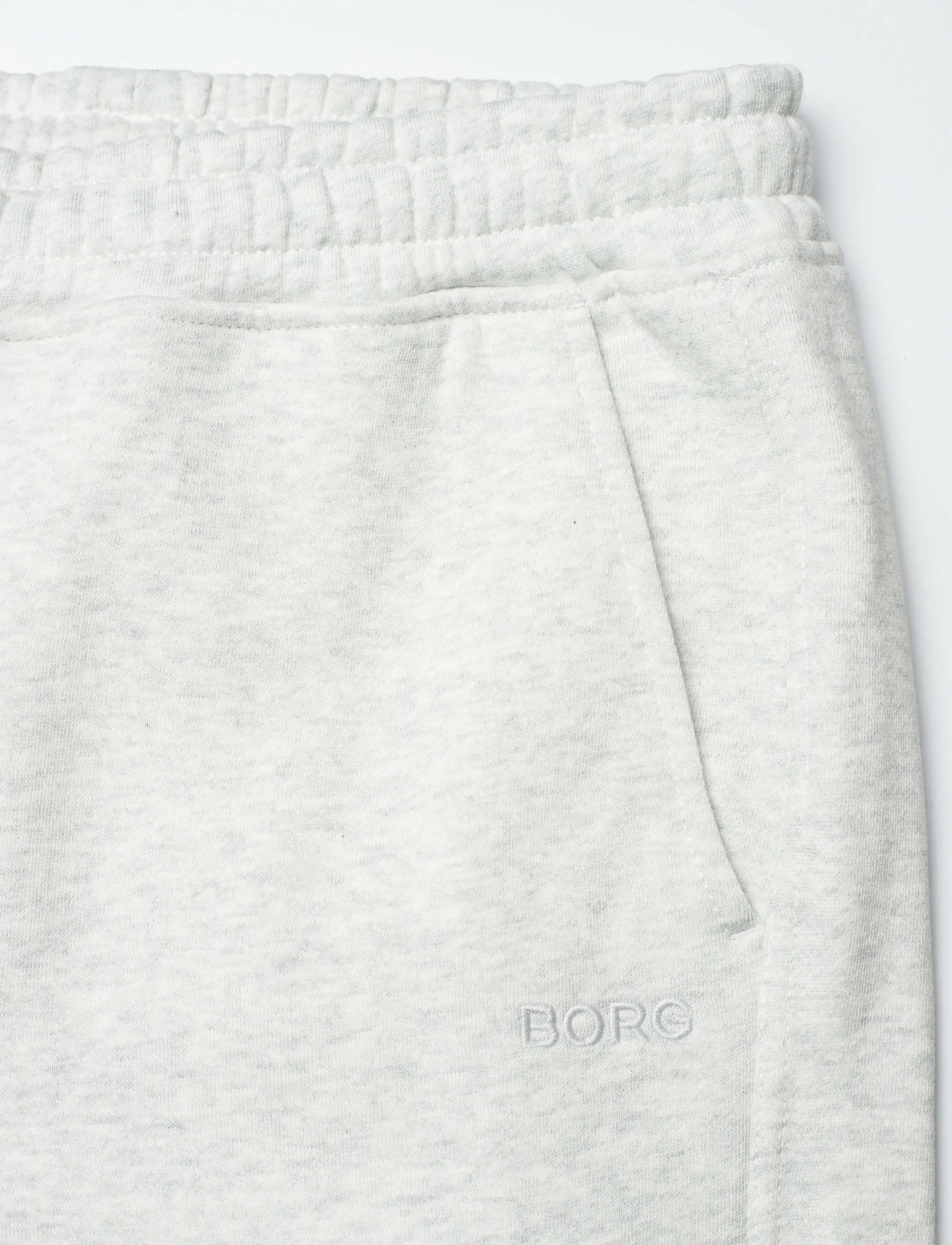 Björn Borg - STUDIO OVERSIZED STRAIGHT SWEATPANTS - trainingshosen - ultra light grey melange - 2