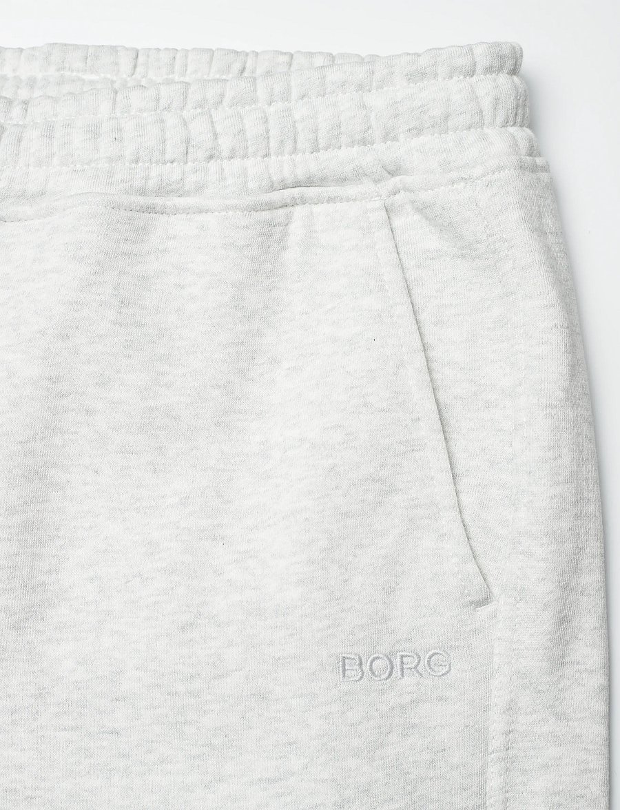 Björn Borg - STUDIO OVERSIZED STRAIGHT SWEATPANTS - training pants - ultra light grey melange - 2