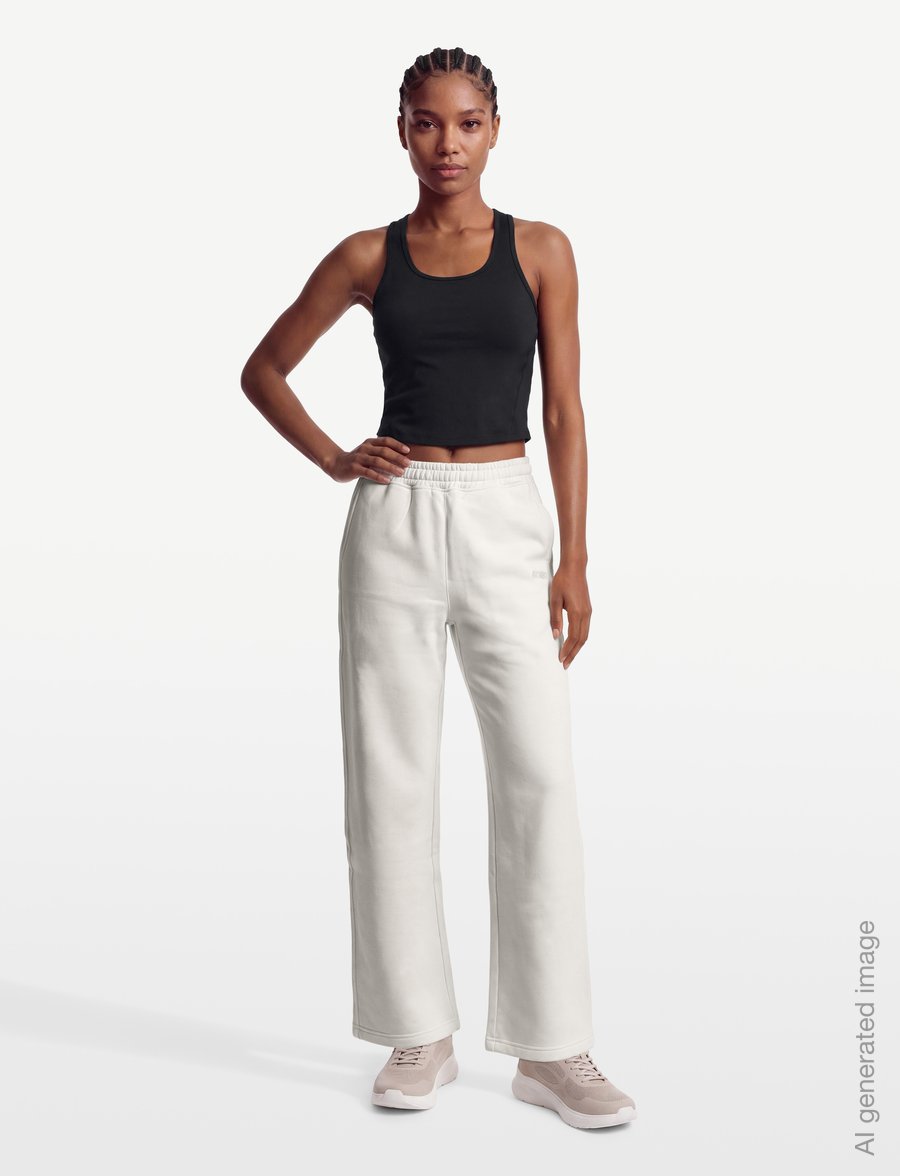 Björn Borg - STUDIO OVERSIZED STRAIGHT SWEATPANTS - treninginės kelnės - tofu - 0