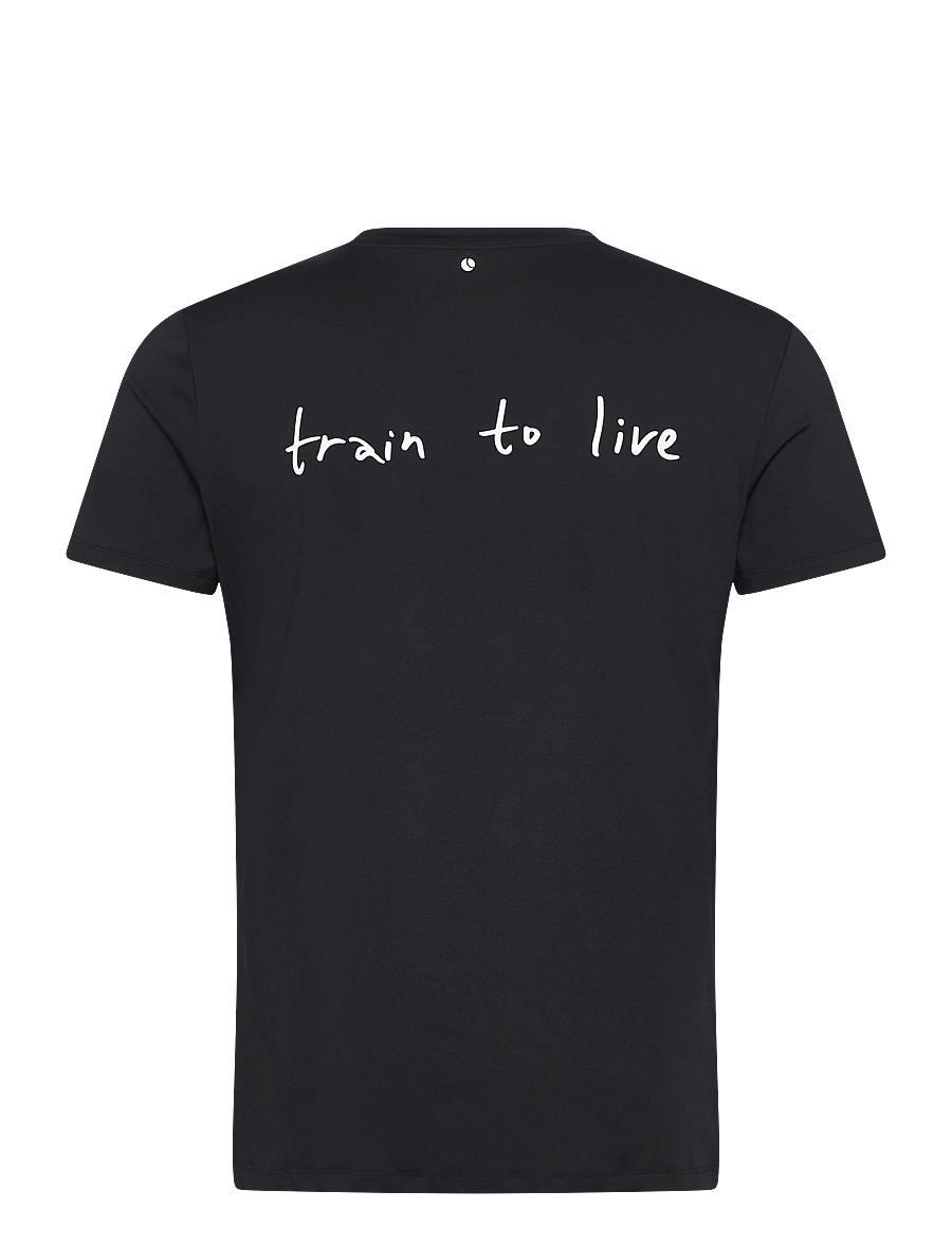Björn Borg - BORG GRAPHIC T-SHIRT - tops & t-shirts - black beauty - 1