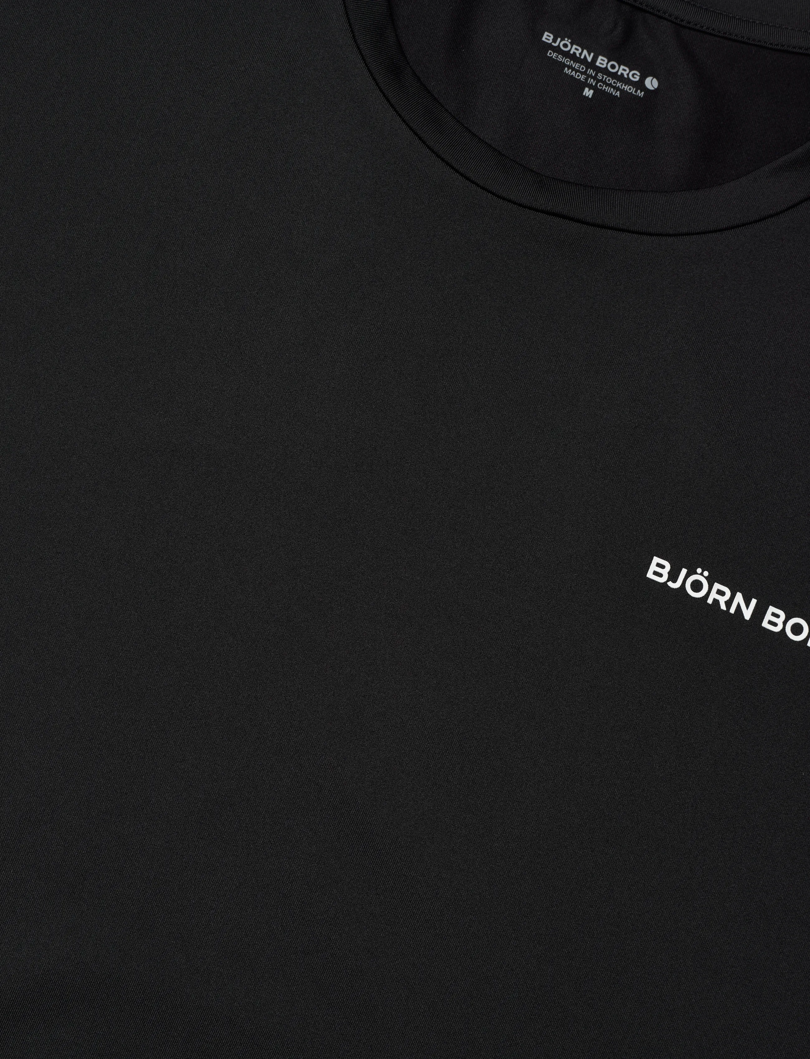 Björn Borg - BORG GRAPHIC T-SHIRT - tops & t-shirts - black beauty - 2