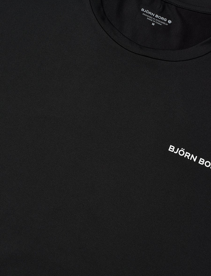 Björn Borg - BORG GRAPHIC T-SHIRT - tops & t-shirts - black beauty - 2