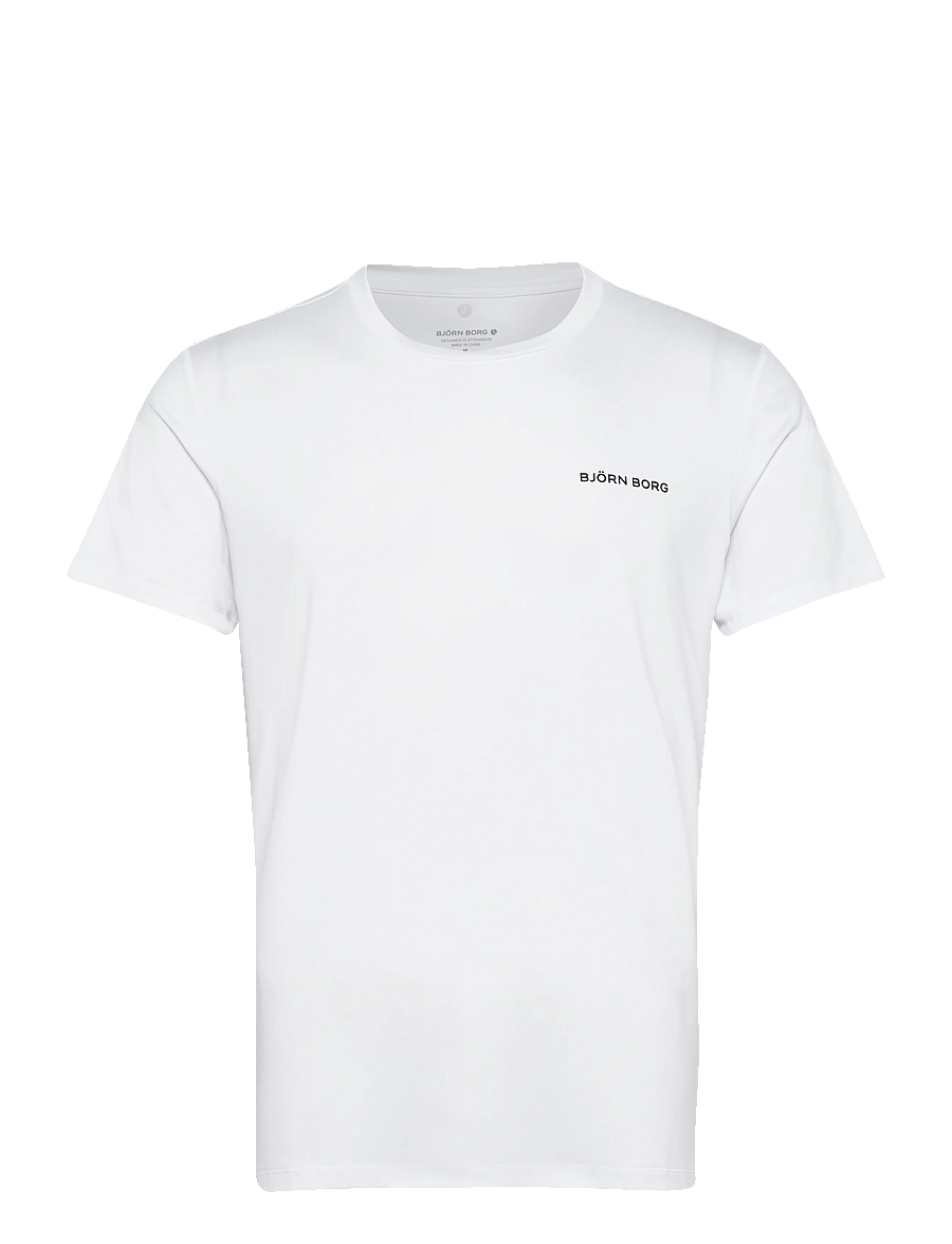 Björn Borg - BORG GRAPHIC T-SHIRT - tops & t-shirts - brilliant white - 0
