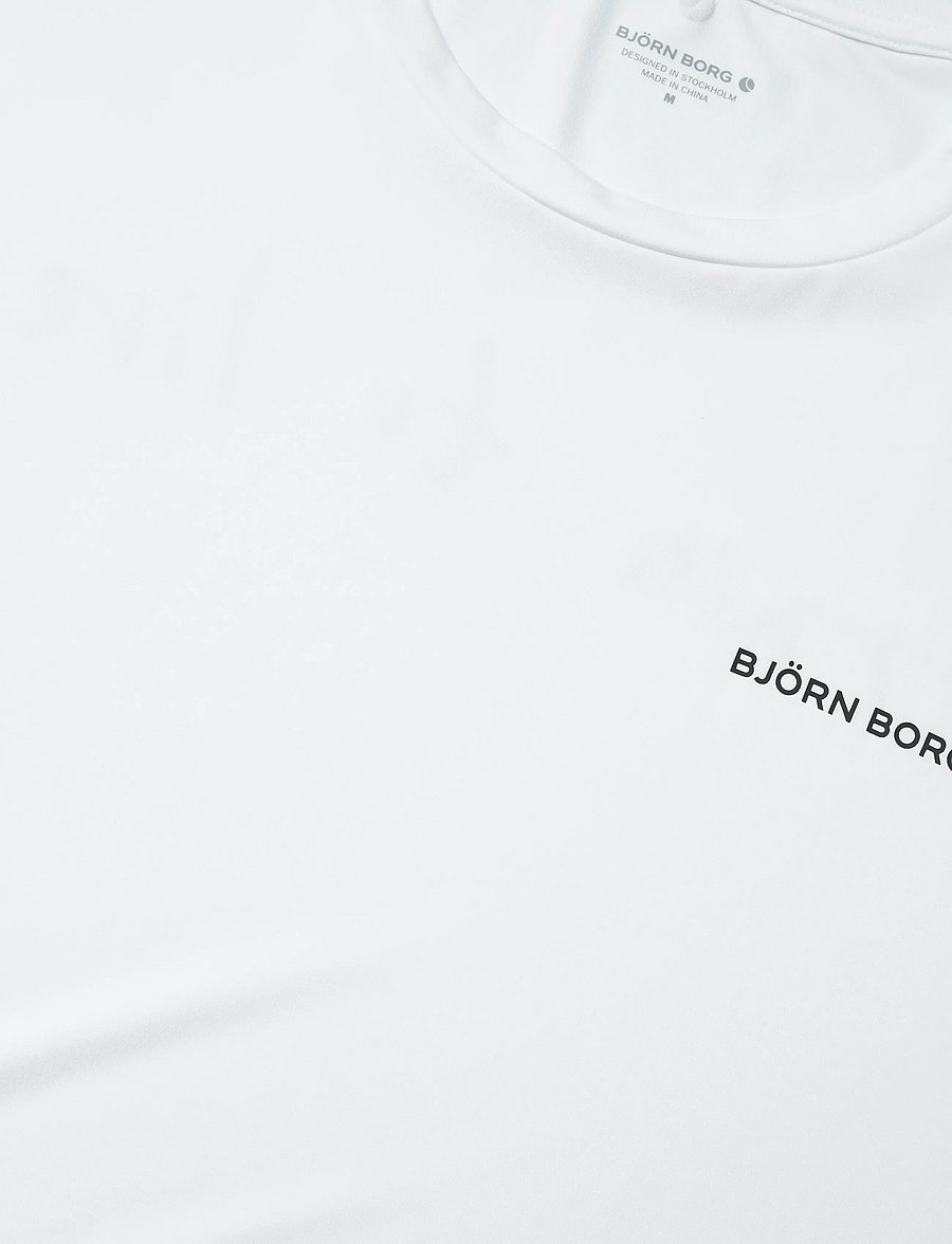 Björn Borg - BORG GRAPHIC T-SHIRT - alussärgid ja t-särgid - brilliant white - 2