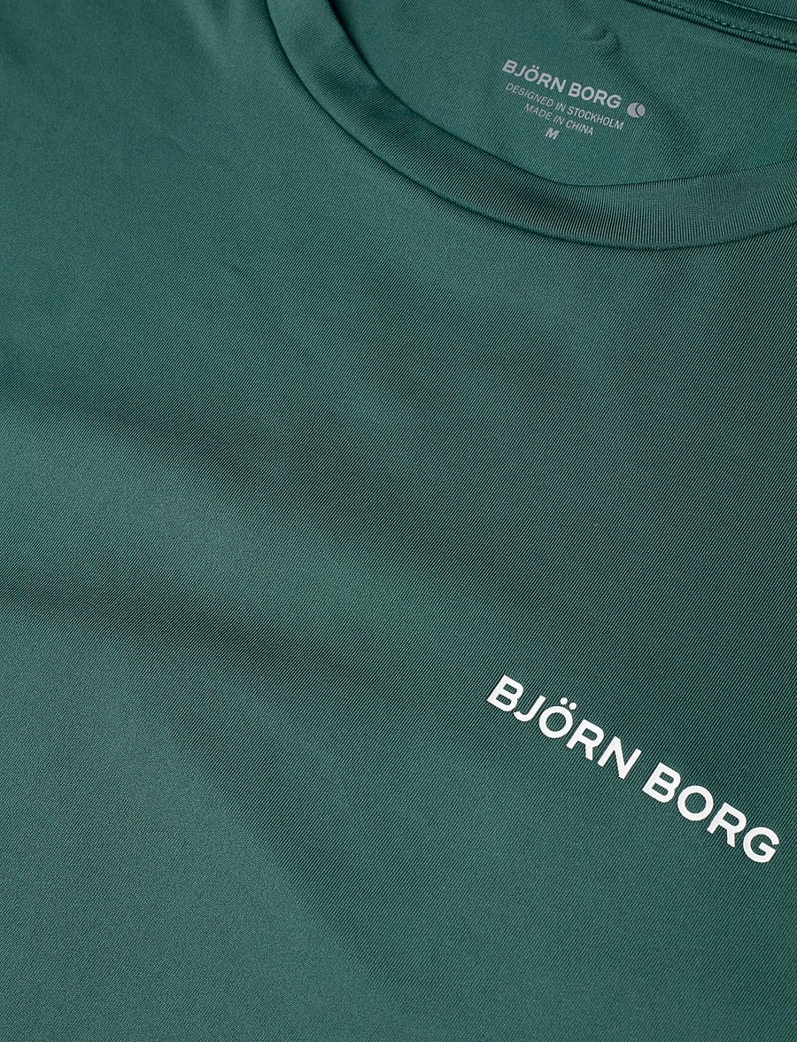 Björn Borg - BORG GRAPHIC T-SHIRT - tops & t-shirts - mallard green - 2