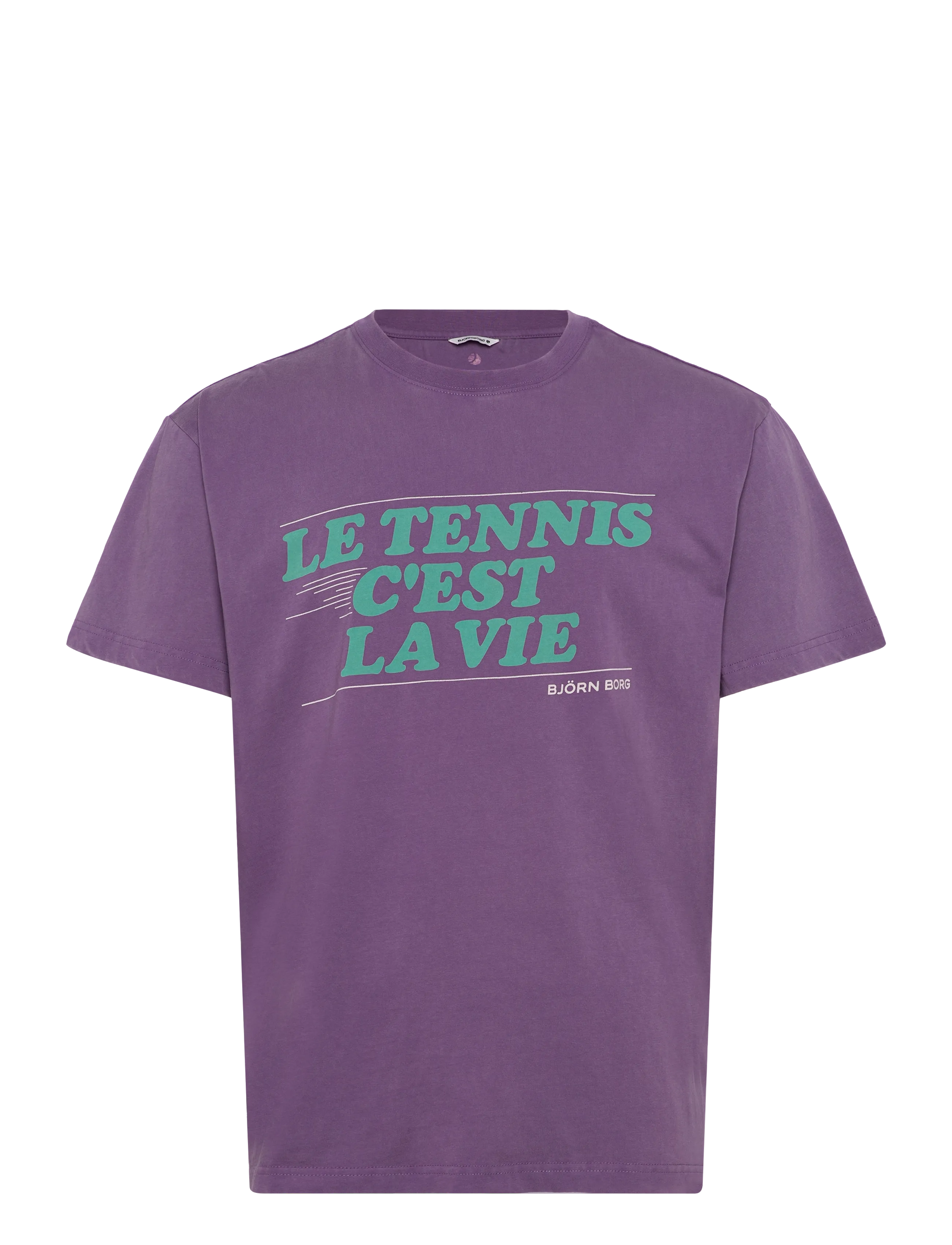 Björn Borg Borg Classic Print T-Shirt, L, Purple, Sport Overdele > Sport T-shirts, Herre