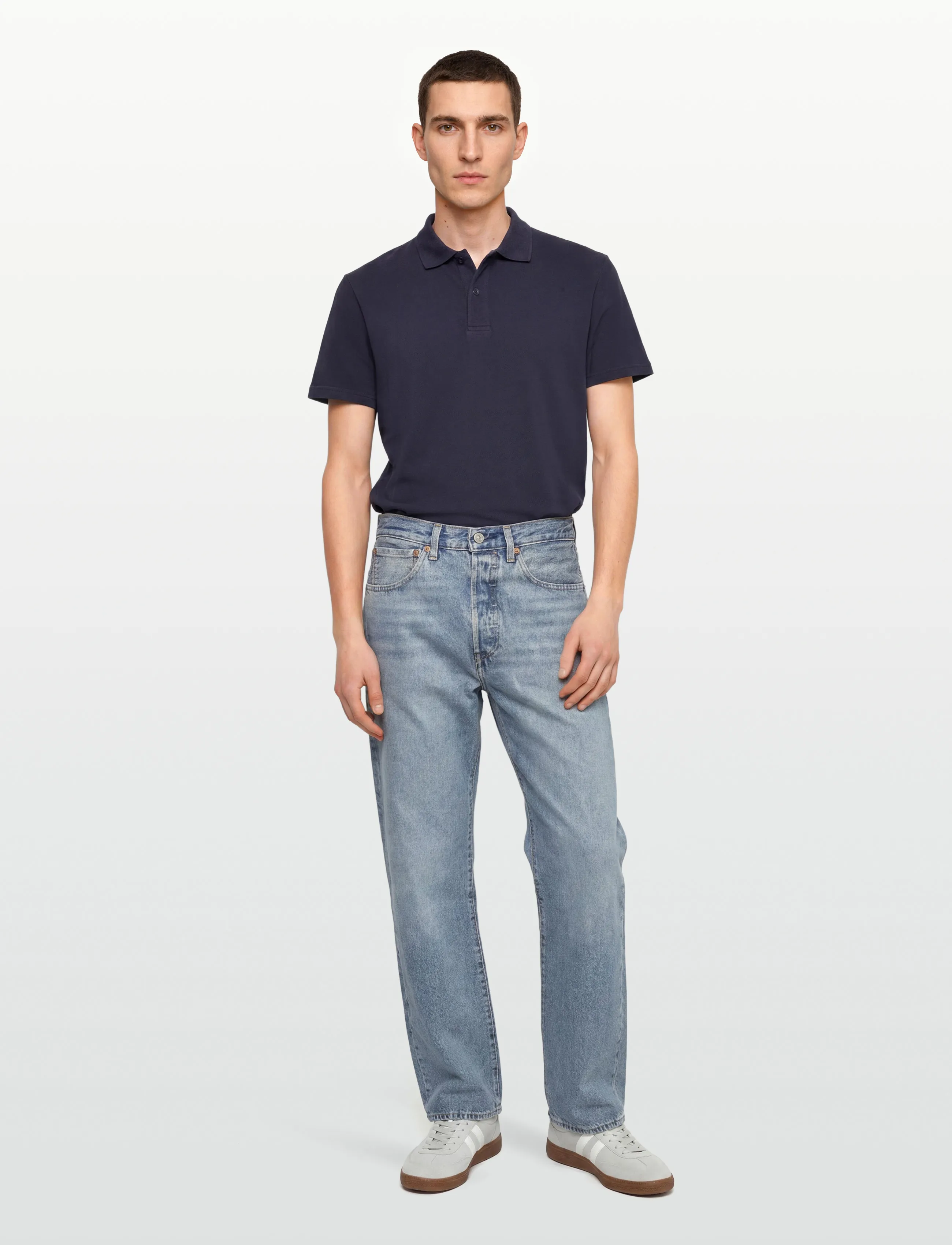 Björn Borg Polo Shirt, L, Knitwear, Marineblau - Short Sleeve Knitted Polos, Männerswear