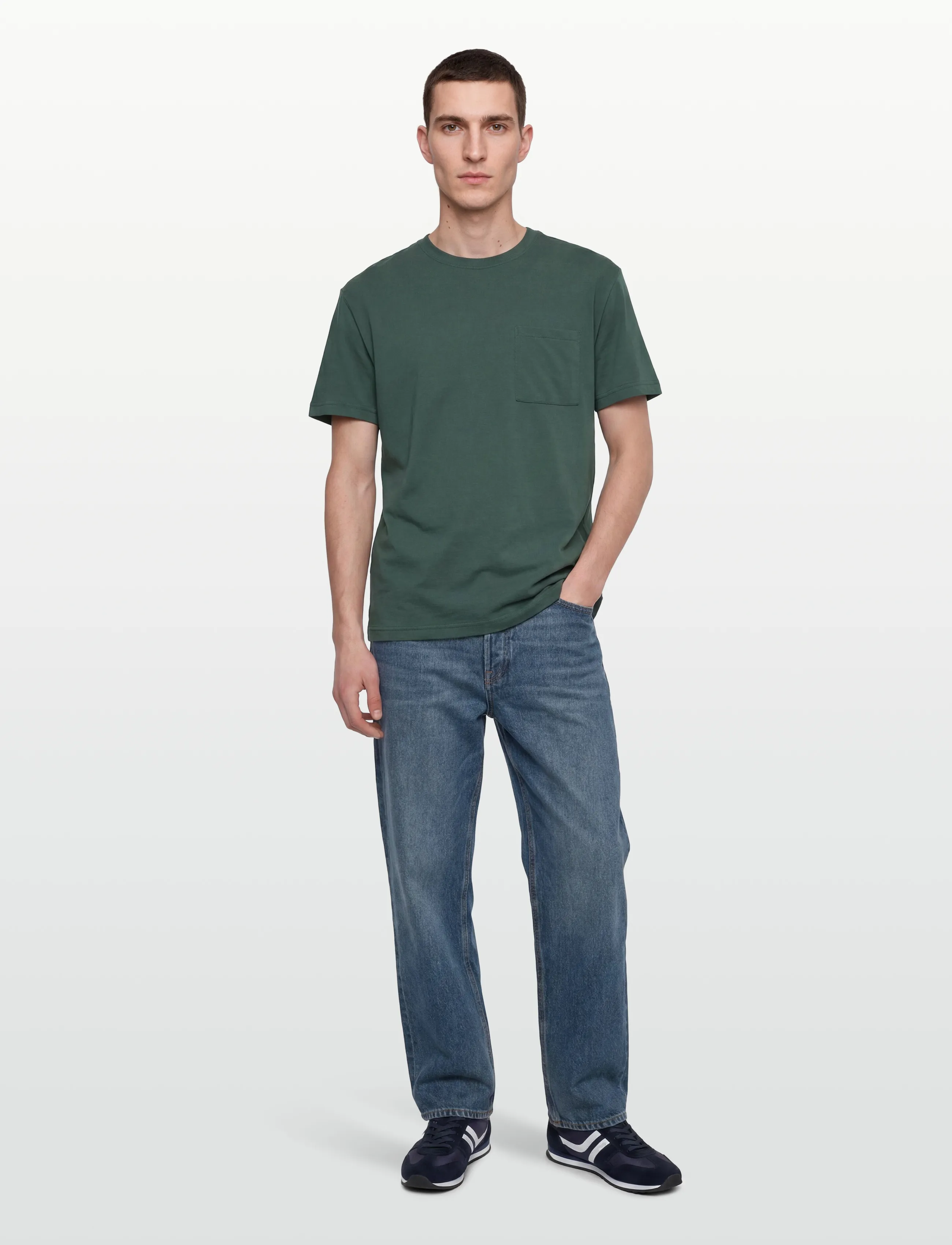 Björn Borg Borg Relaxed T-Shirt, L, Green, T-Shirts > Kortærmede, Herre