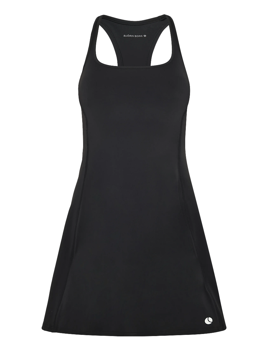 Björn Borg - ACE SCOOPED RACERBACK DRESS - klänningar & kjolar - black beauty - 0