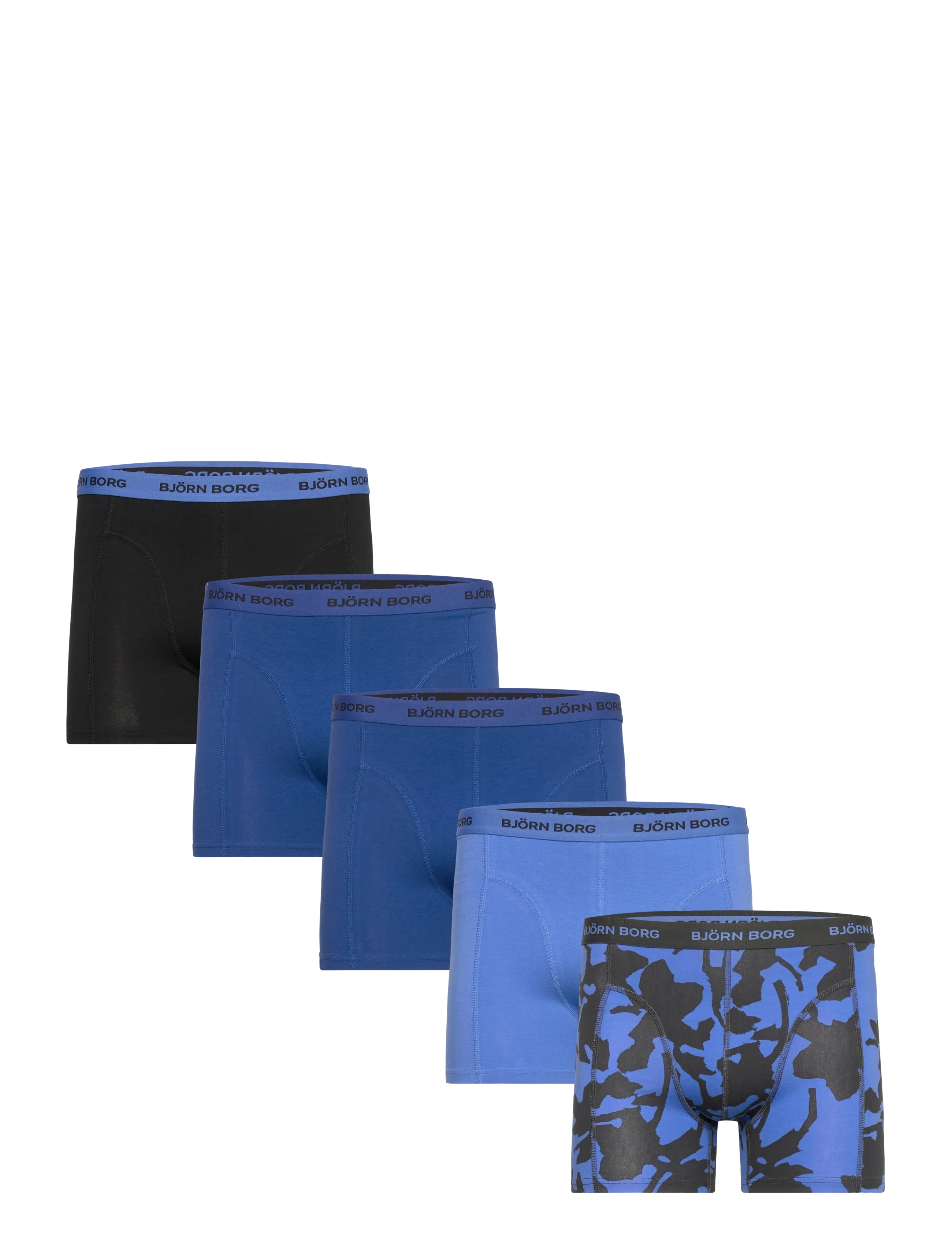 Björn Borg COTTON STRETCH BOXER 5p - Bielizna - MULTIPACK 3 / blue