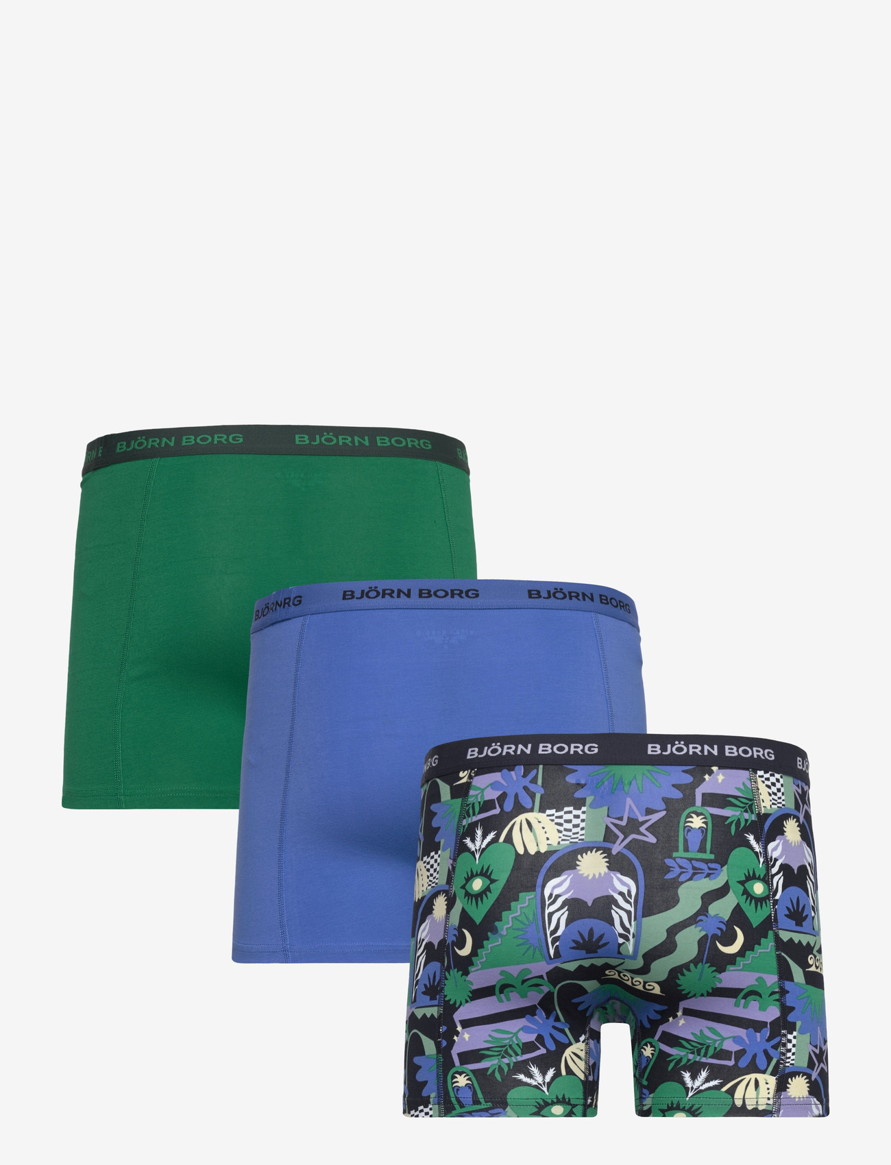 Björn Borg - COTTON STRETCH BOXER 3p - boxershorts - multipack 4 - 1