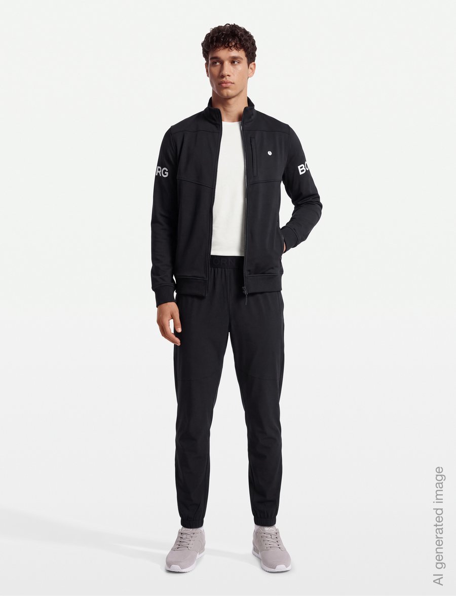 Björn Borg - BORG TRAINING PANTS - trainingshosen - black beauty - 0