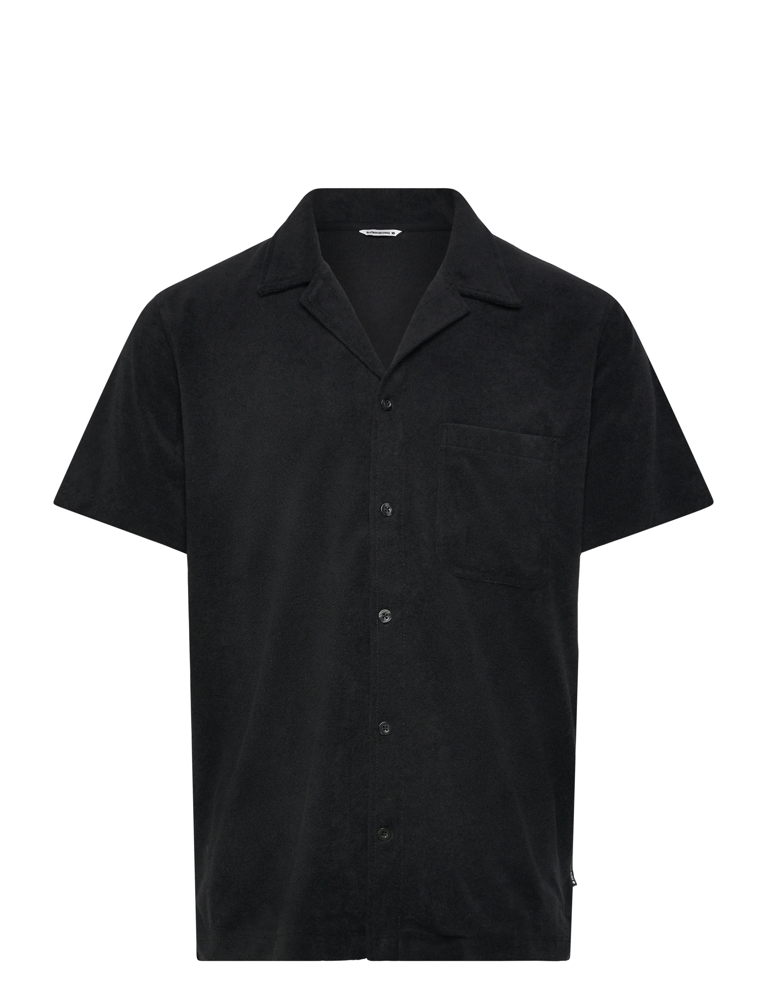 Björn Borg BORG TOWELING POOL SHIRT - Hemden - BLACK BEAUTY / black