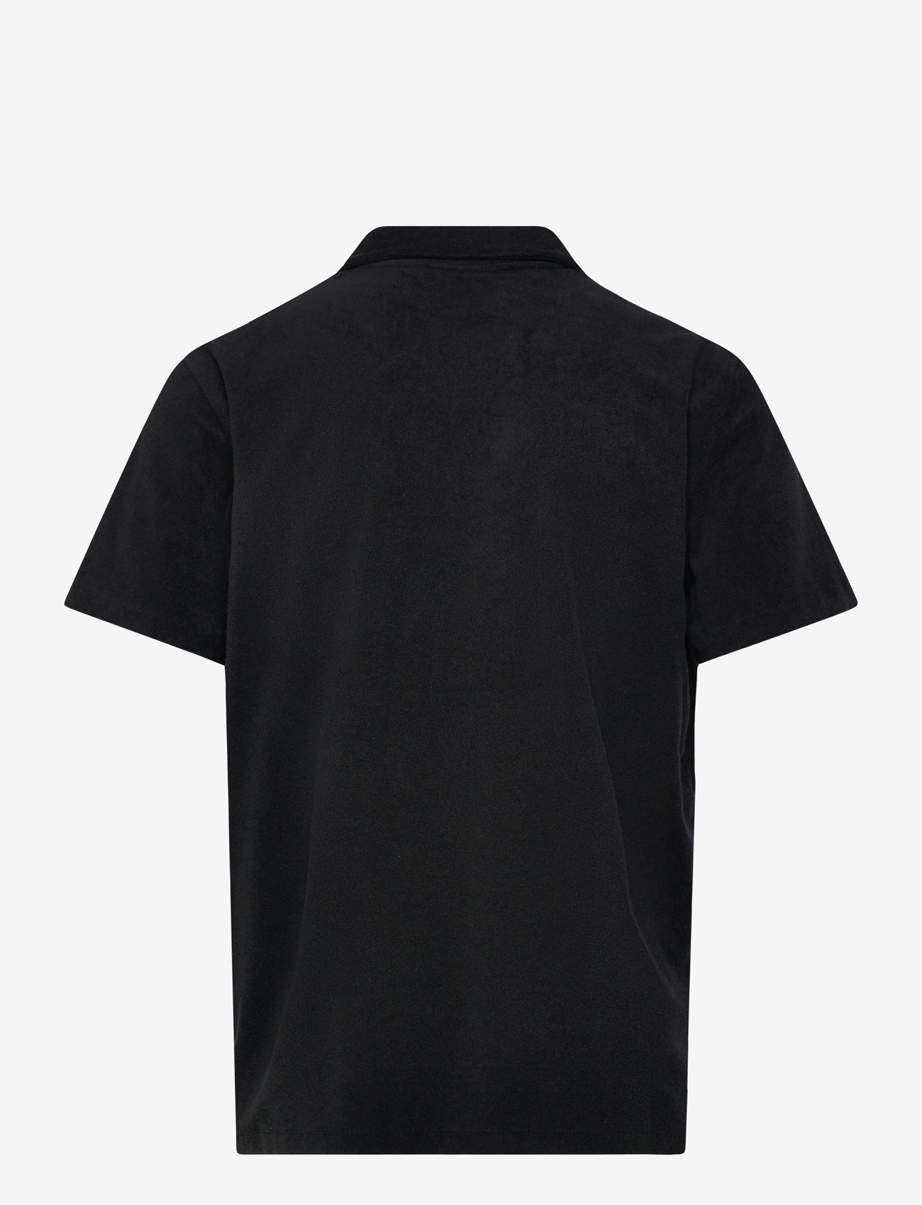 Björn Borg - BORG TOWELING POOL SHIRT - kortærmede skjorter - black beauty - 2
