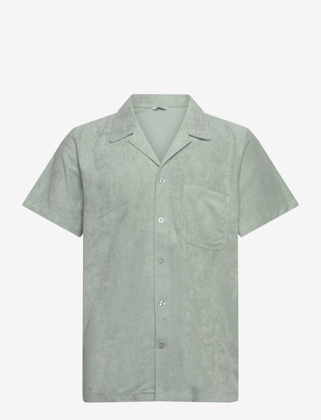 Björn Borg - BORG TOWELING POOL SHIRT - short-sleeved shirts - slate gray - 0