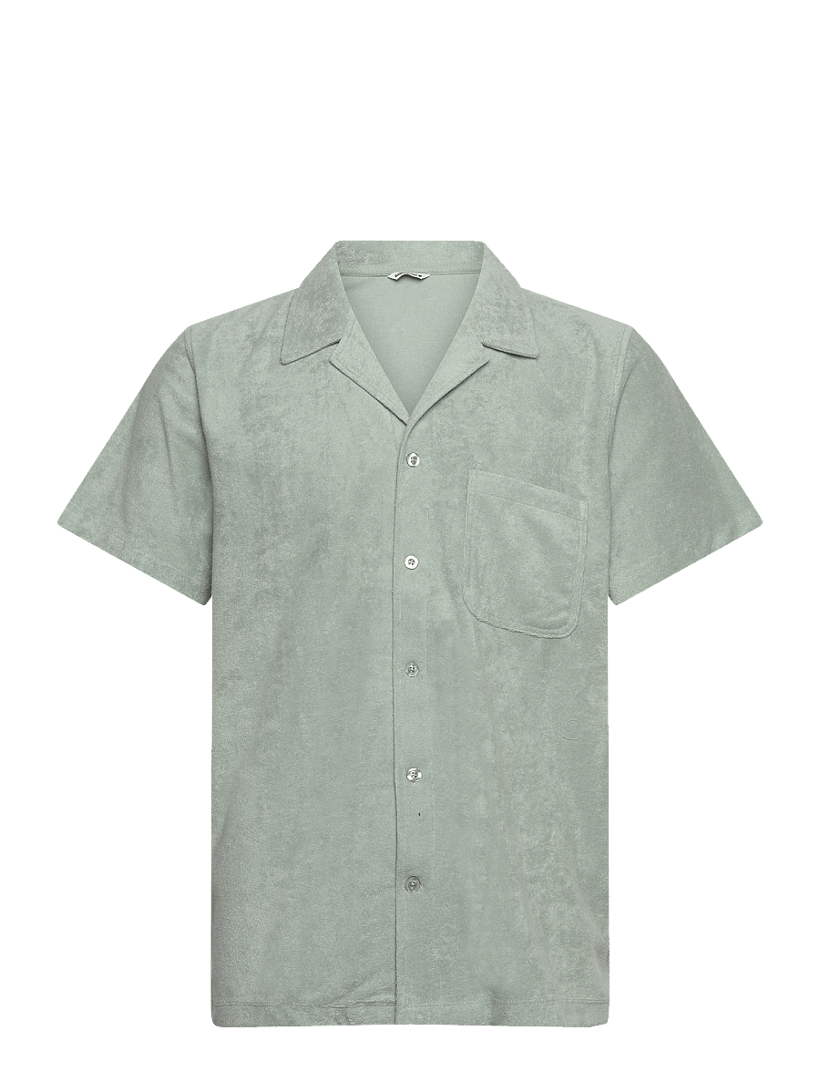 Björn Borg - BORG TOWELING POOL SHIRT - chemises à manches courtes - slate gray - 1