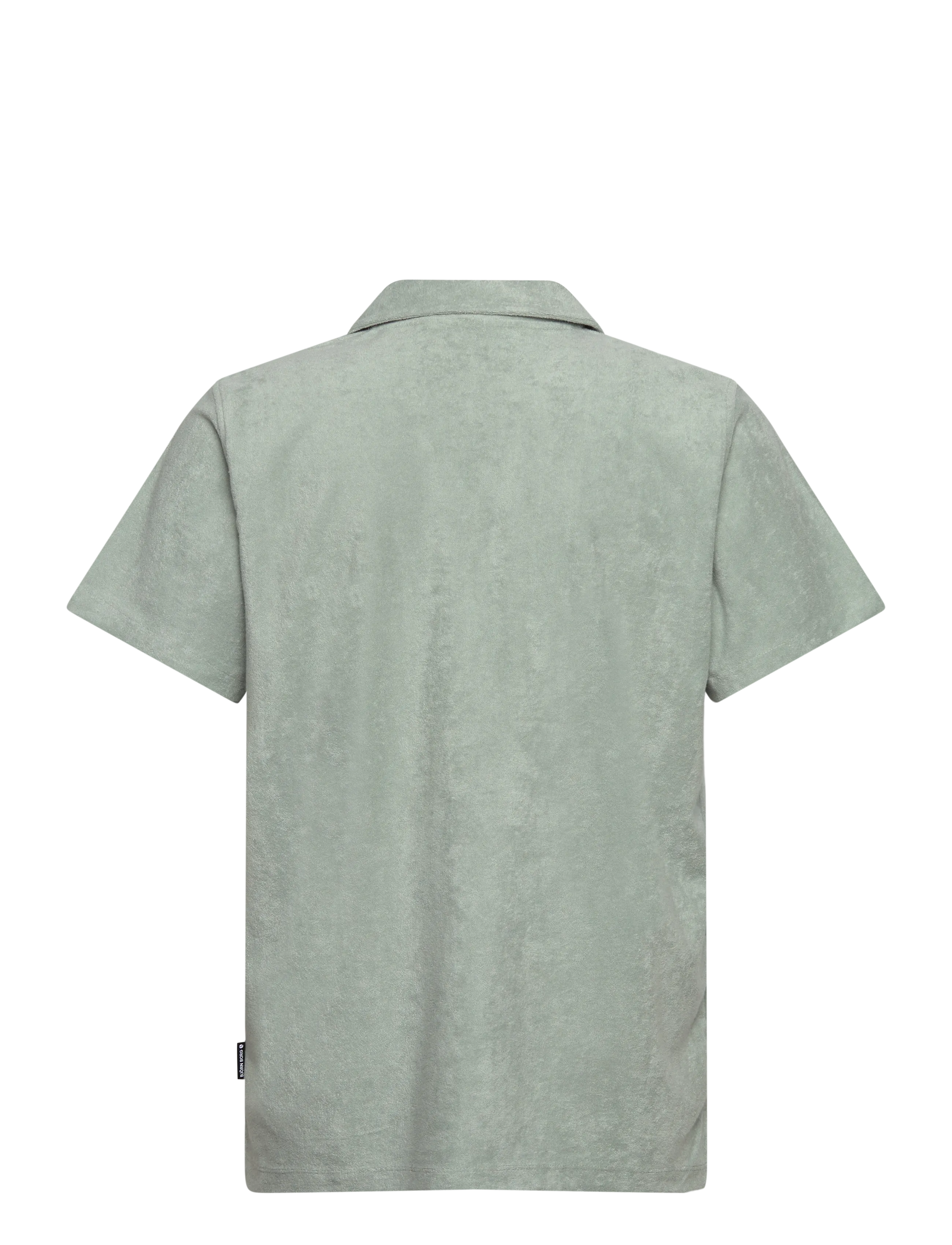 Björn Borg - BORG TOWELING POOL SHIRT - short-sleeved shirts - slate gray - 2