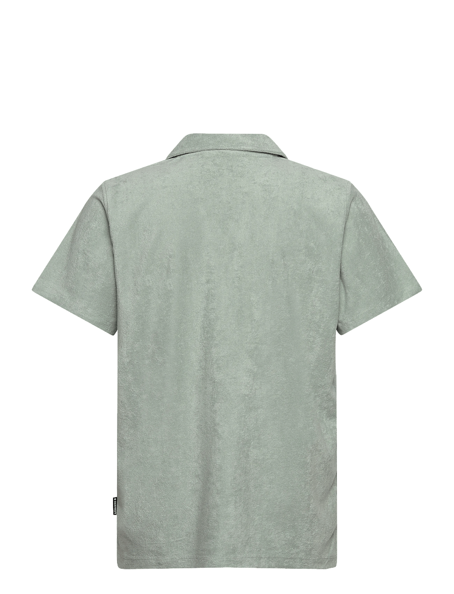 Björn Borg - BORG TOWELING POOL SHIRT - chemises à manches courtes - slate gray - 2