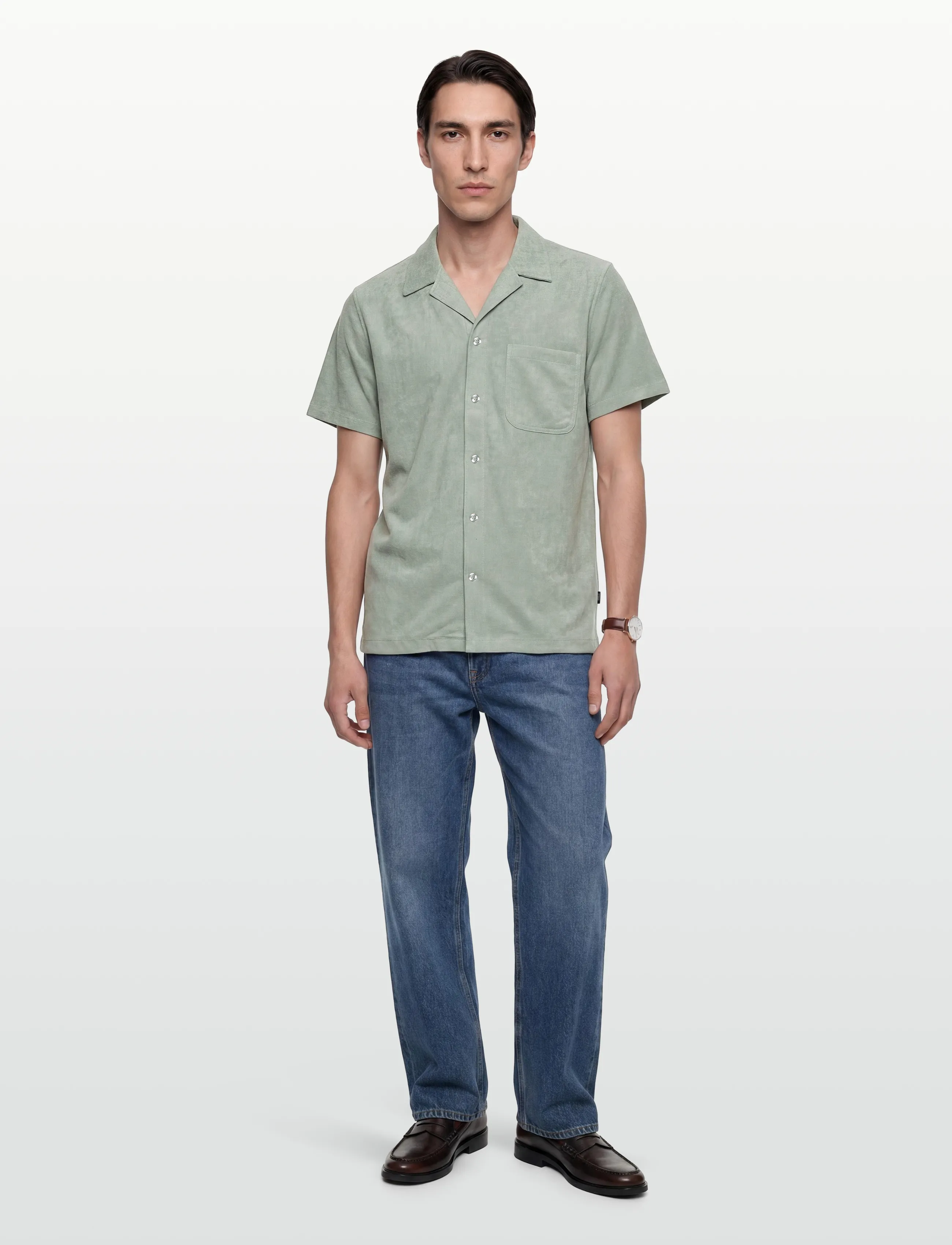 Björn Borg Toweling Pool Shirt, XL, Shirts, Grün - Casual Männerswear