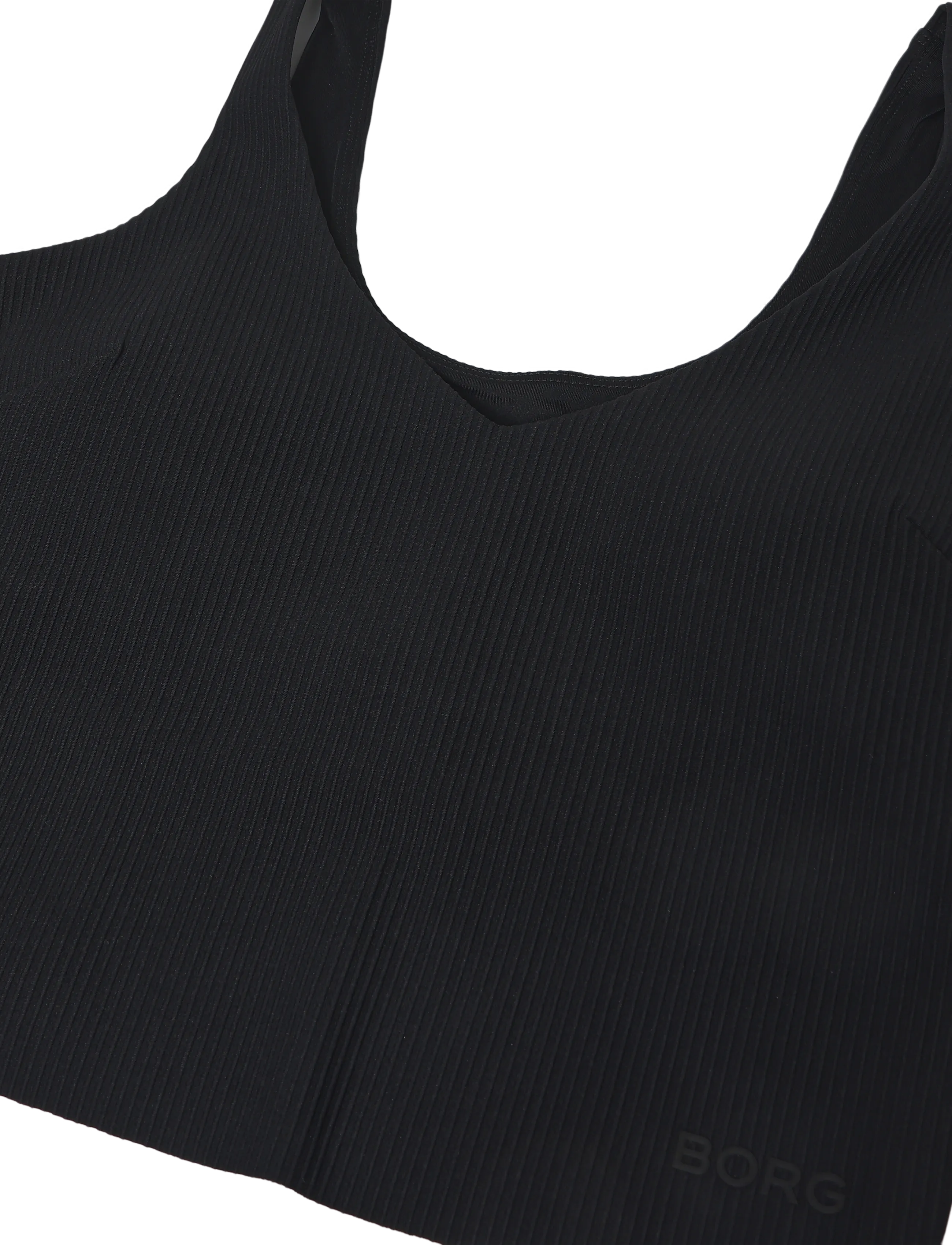 Björn Borg - STUDIO RIBBED V-NECK TOP - black beauty - 2